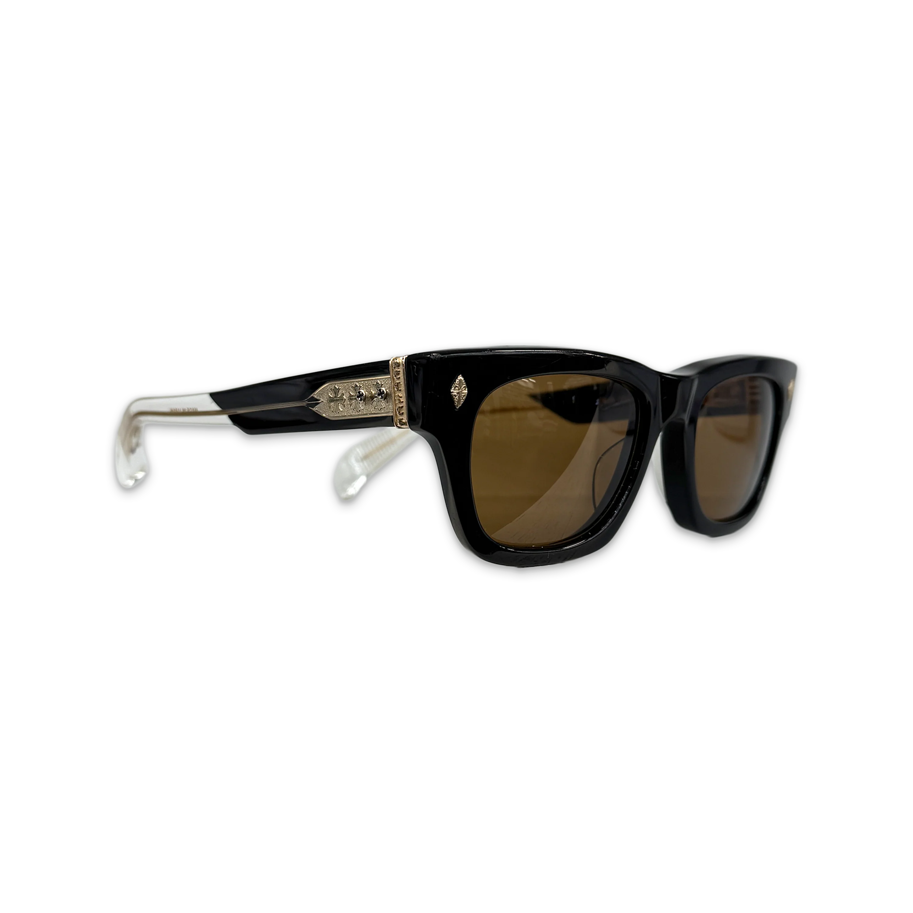 Dick Fitzener Sunglasses "Black Clear/ Gold" - Image 2
