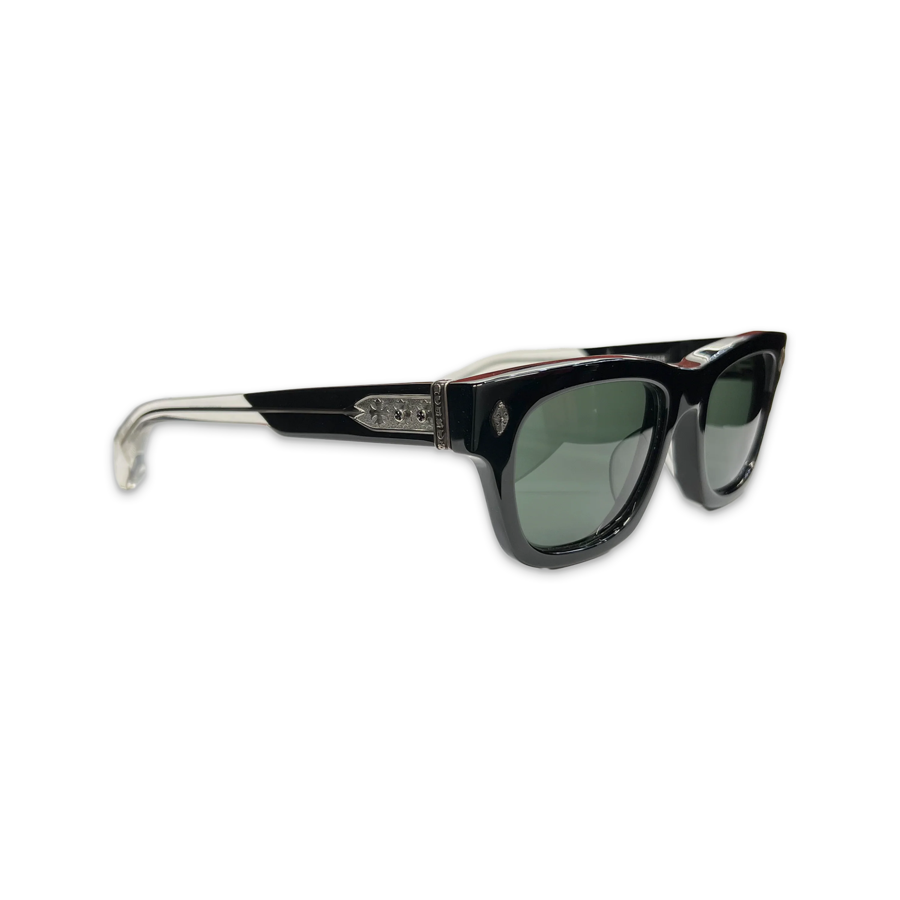 Dick Fitzener Sunglasses "Transparent/Black" - Image 2