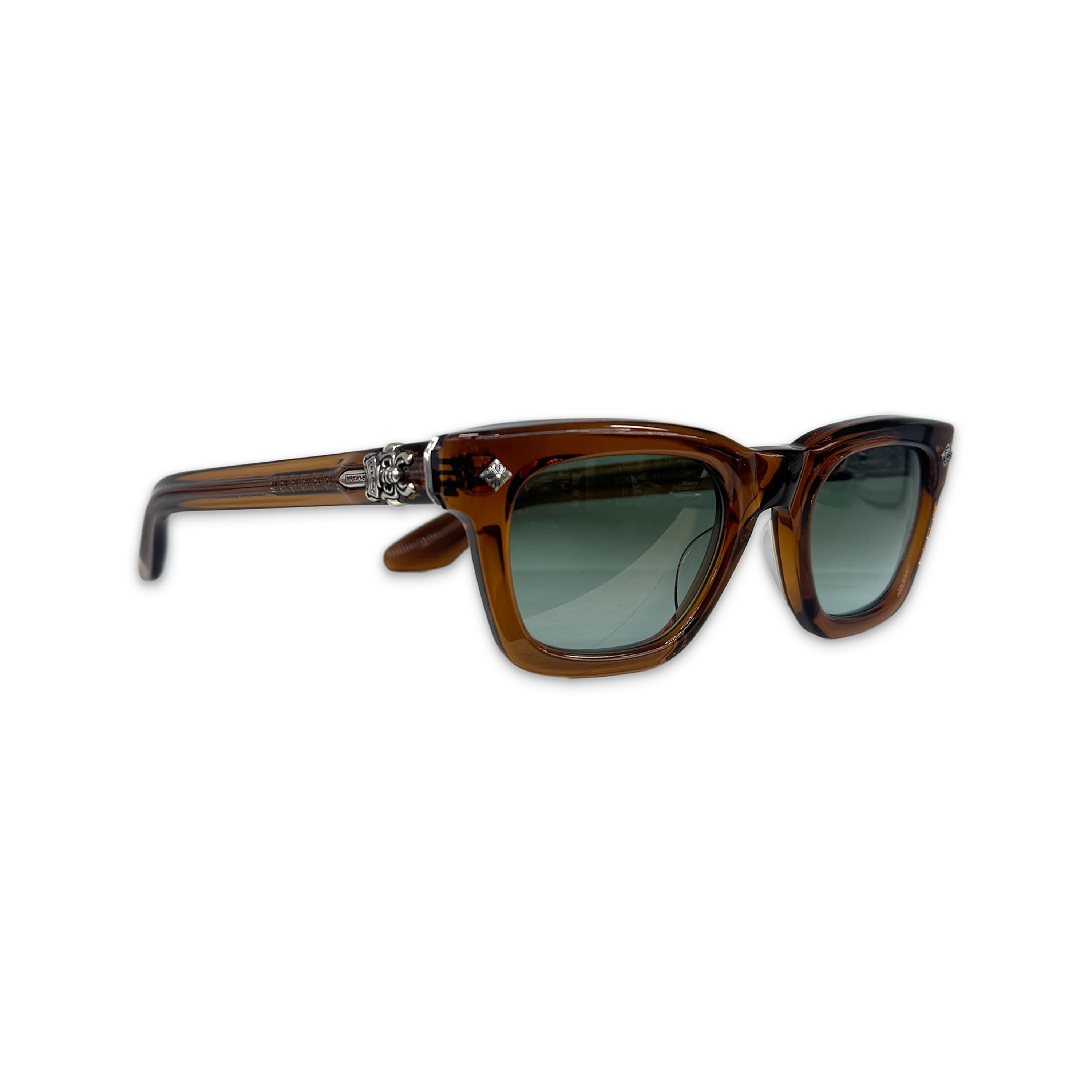 Donnysoffergisms Sunglasses "Transparent Brown/Silver" - Image 2