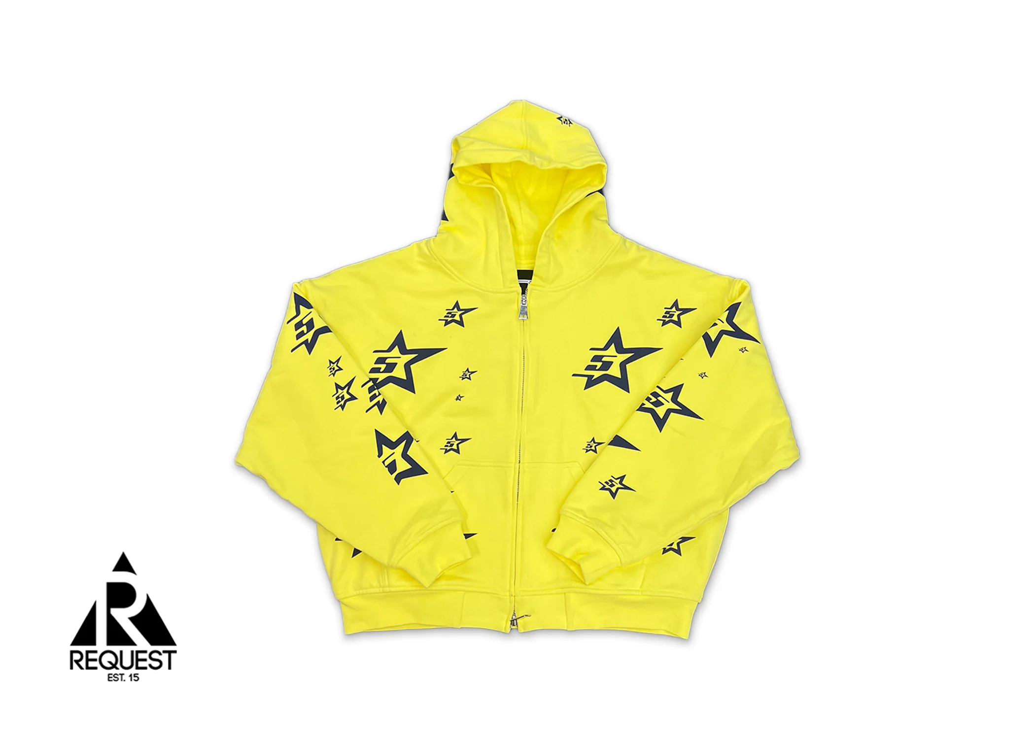 Double Layer Zip Up Hoodie "Yellow"