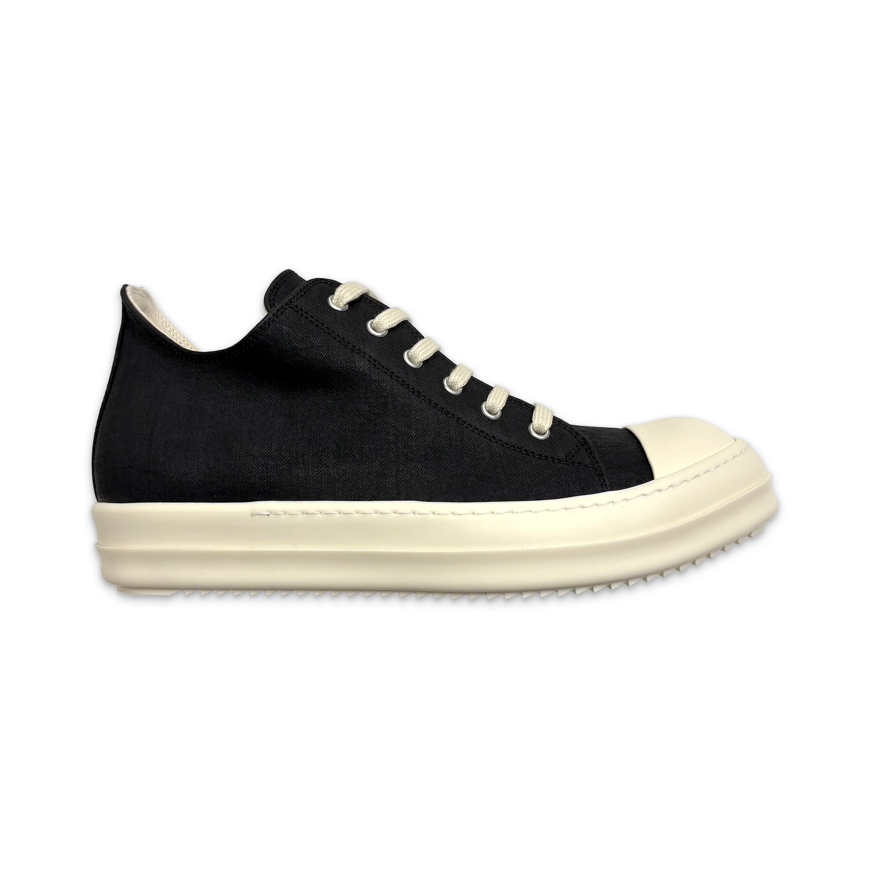 DRKSHDW Temple Waxed Denim Ramones Low "Black Milk"