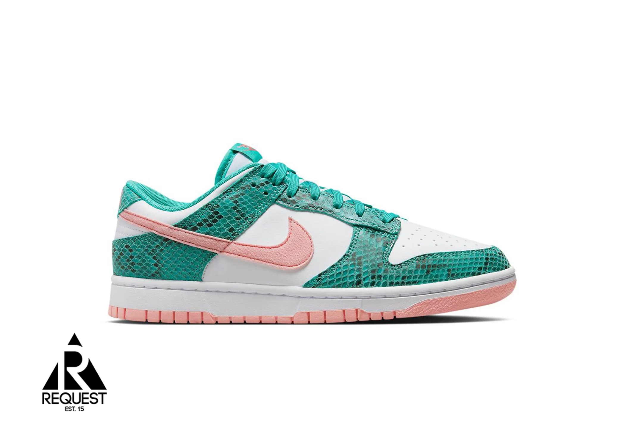 Dunk Low "Snakeskin Washed Teal Bleached Coral"