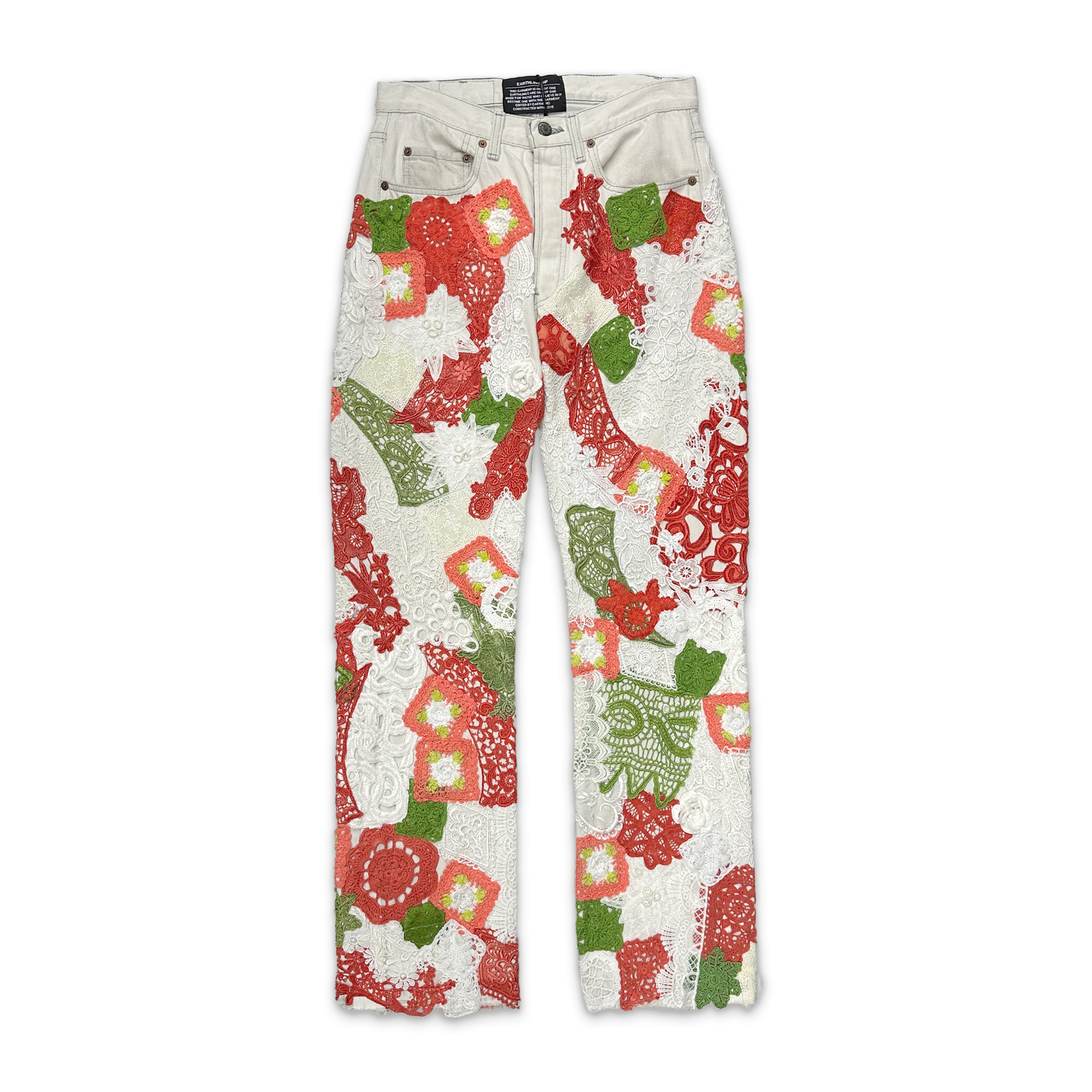 Earthling VIP Denim "Poetic Lust White Red On White"