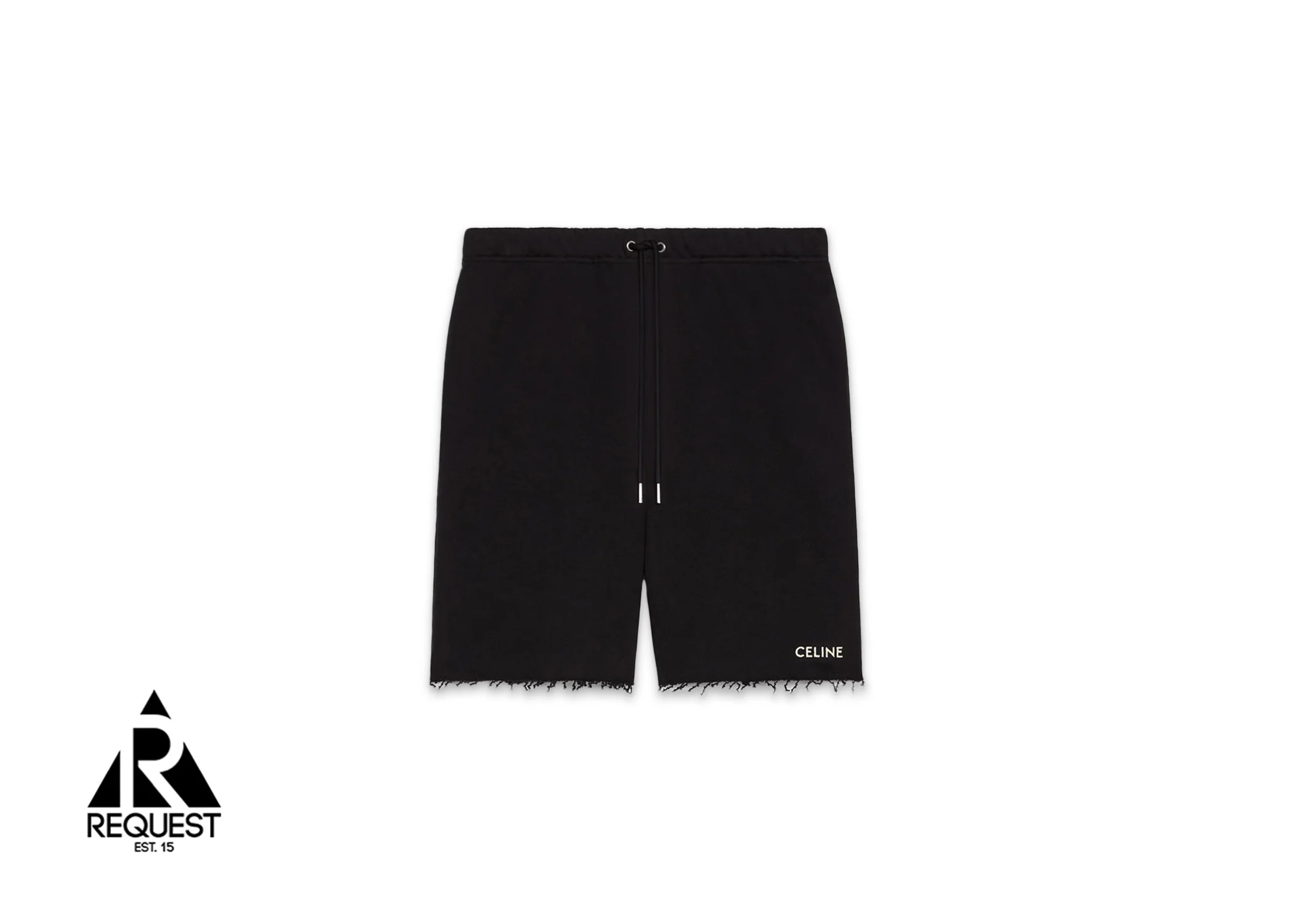 Embroidered Cotton Shorts “Black”