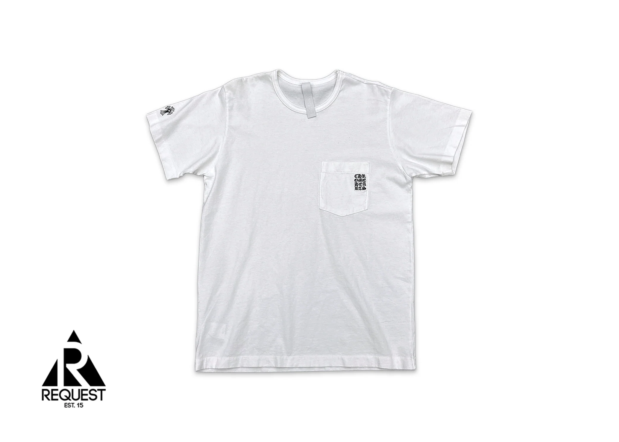 Embroidered Logo Pocket Tee "White"