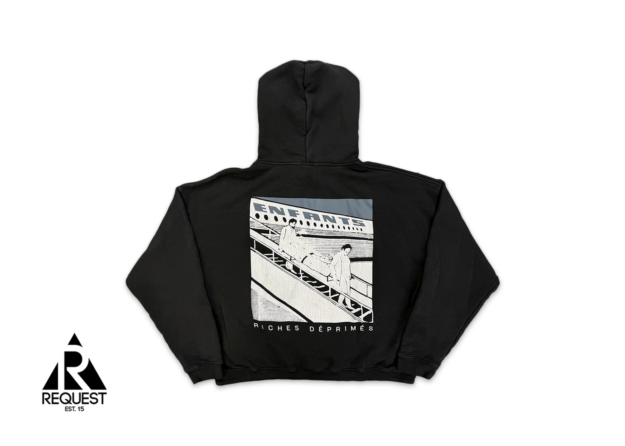 Enfants Riches Déprimes Death In Flight Hoodie "Faded Black" - Image 2
