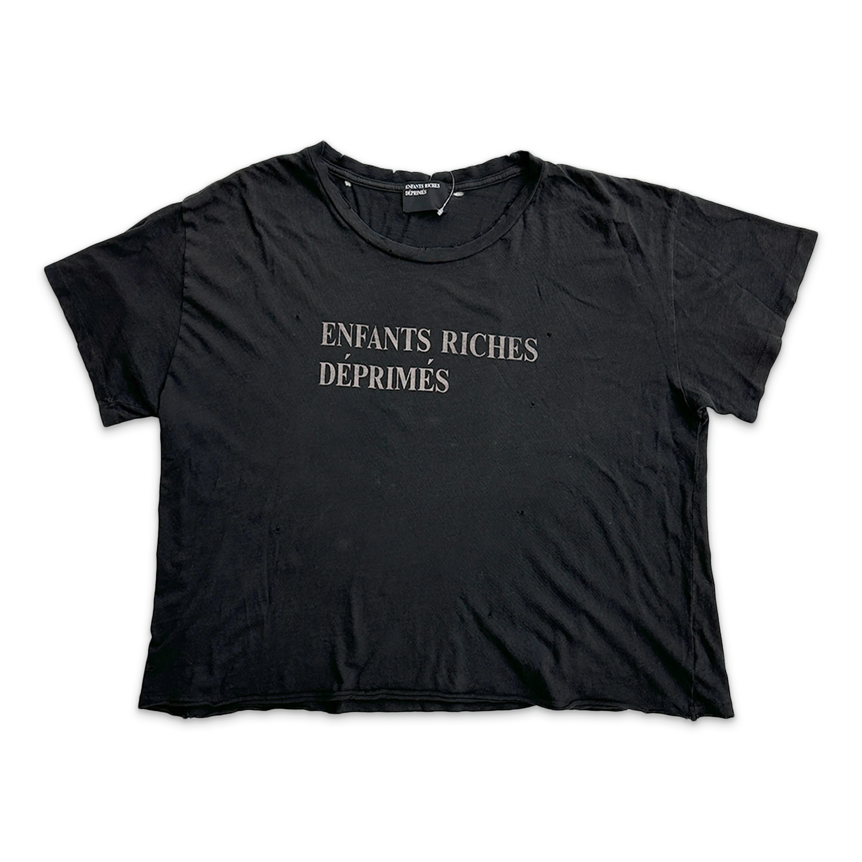 Enfants Riches Déprimes Logo Tee "Faded Black"