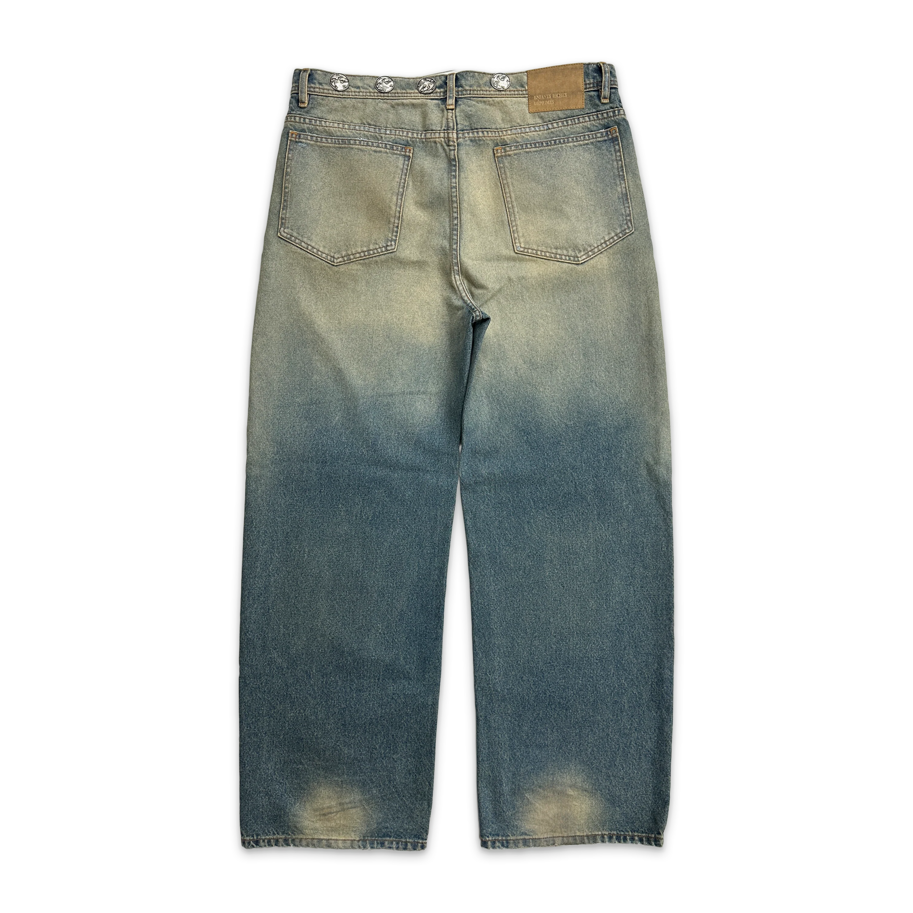 Enfants Riches Déprimes Ripped Coin Waist Jeans "Blue" - Image 2
