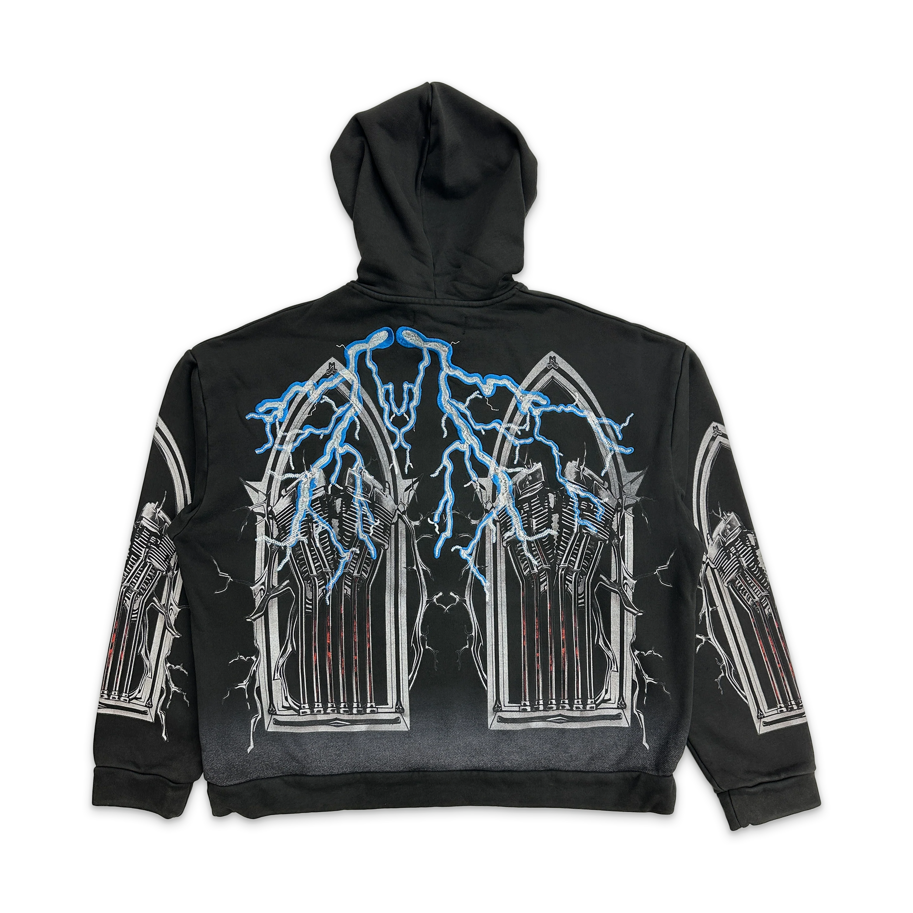 Engine Hooded Pullover "Coal" - Image 2
