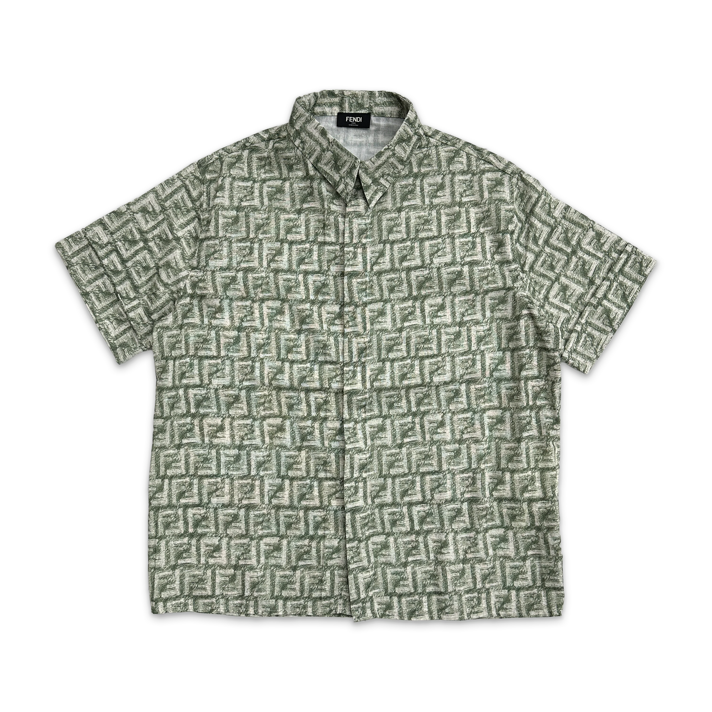 FF Logo Button Up Shirt "Sage"