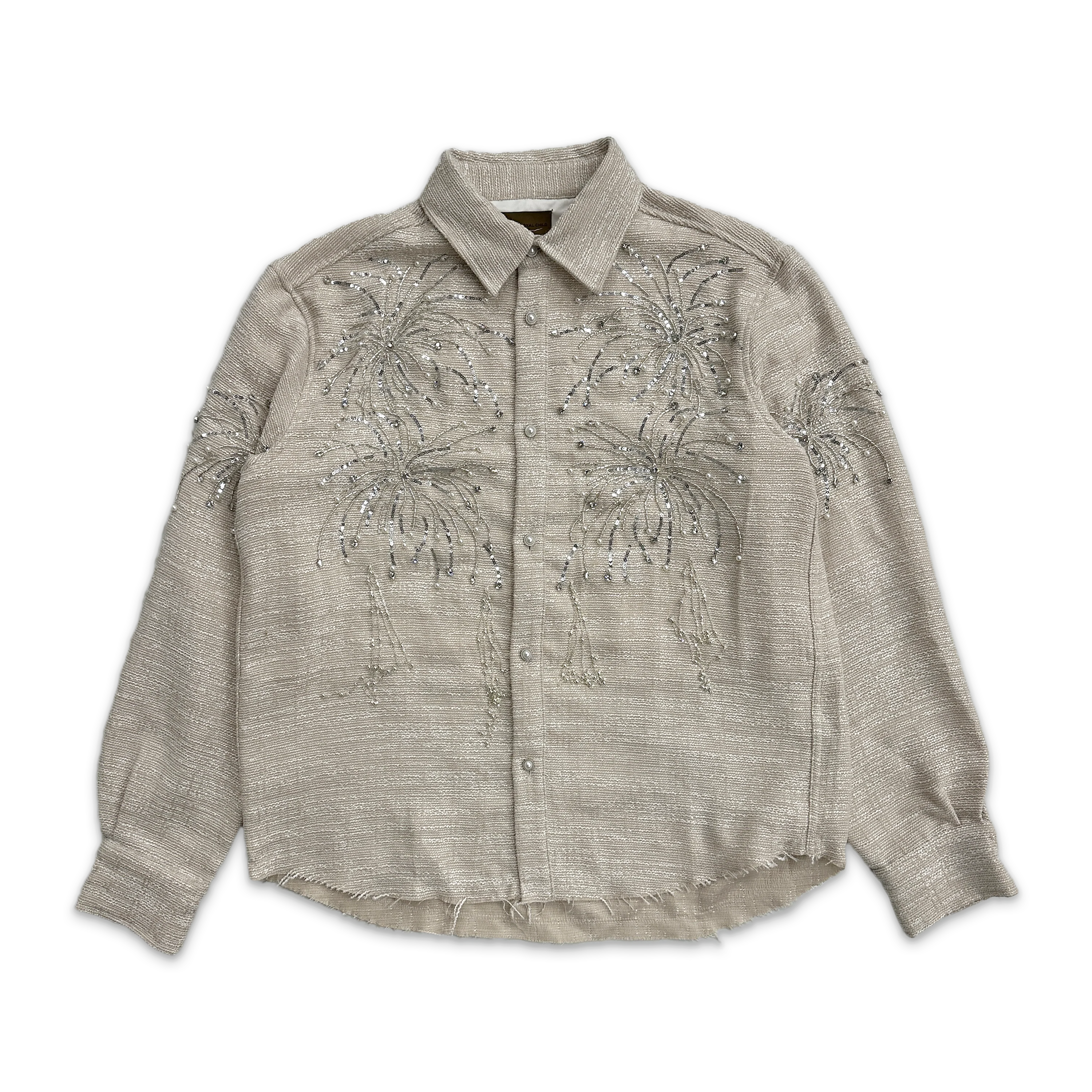 Fireworks Beaded Diamond Shirt "Cream"