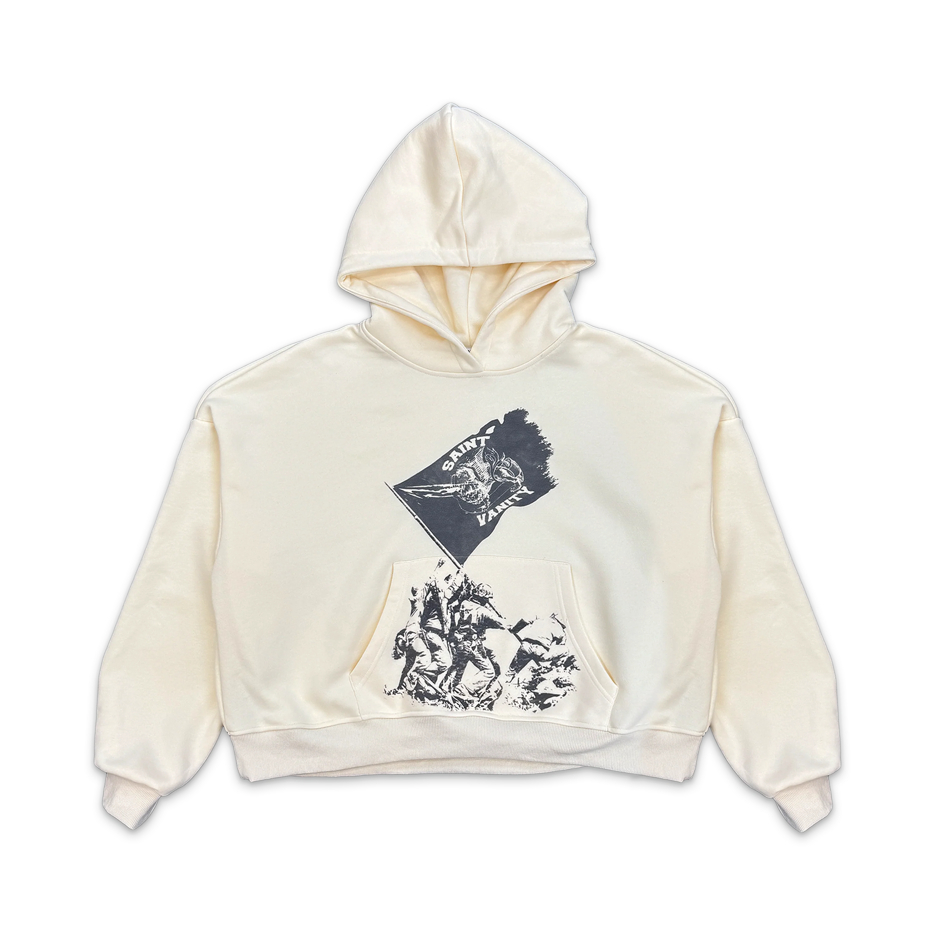 Flag Hoodie "Ivory”