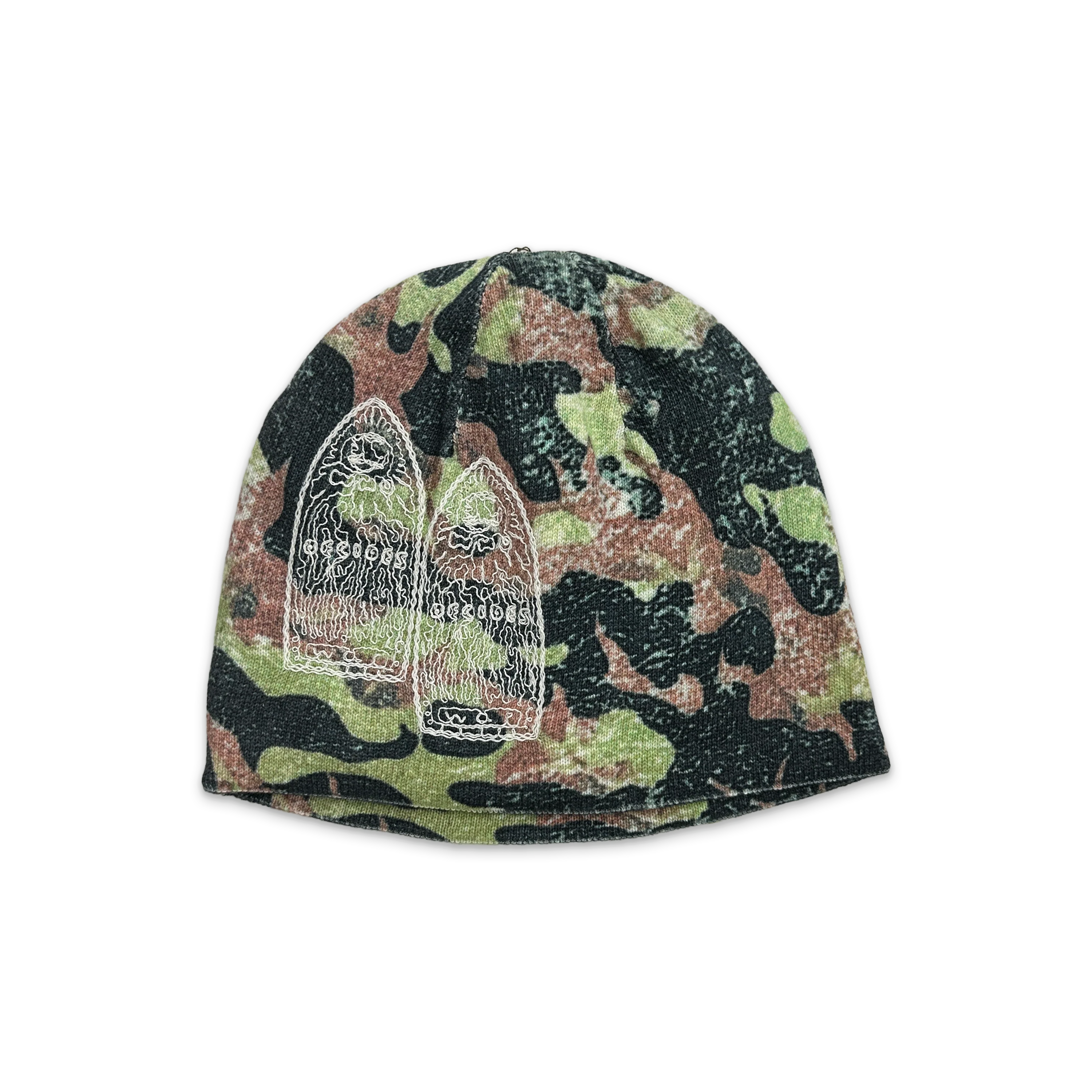 Flame Camo Knit Beanie "Multi"