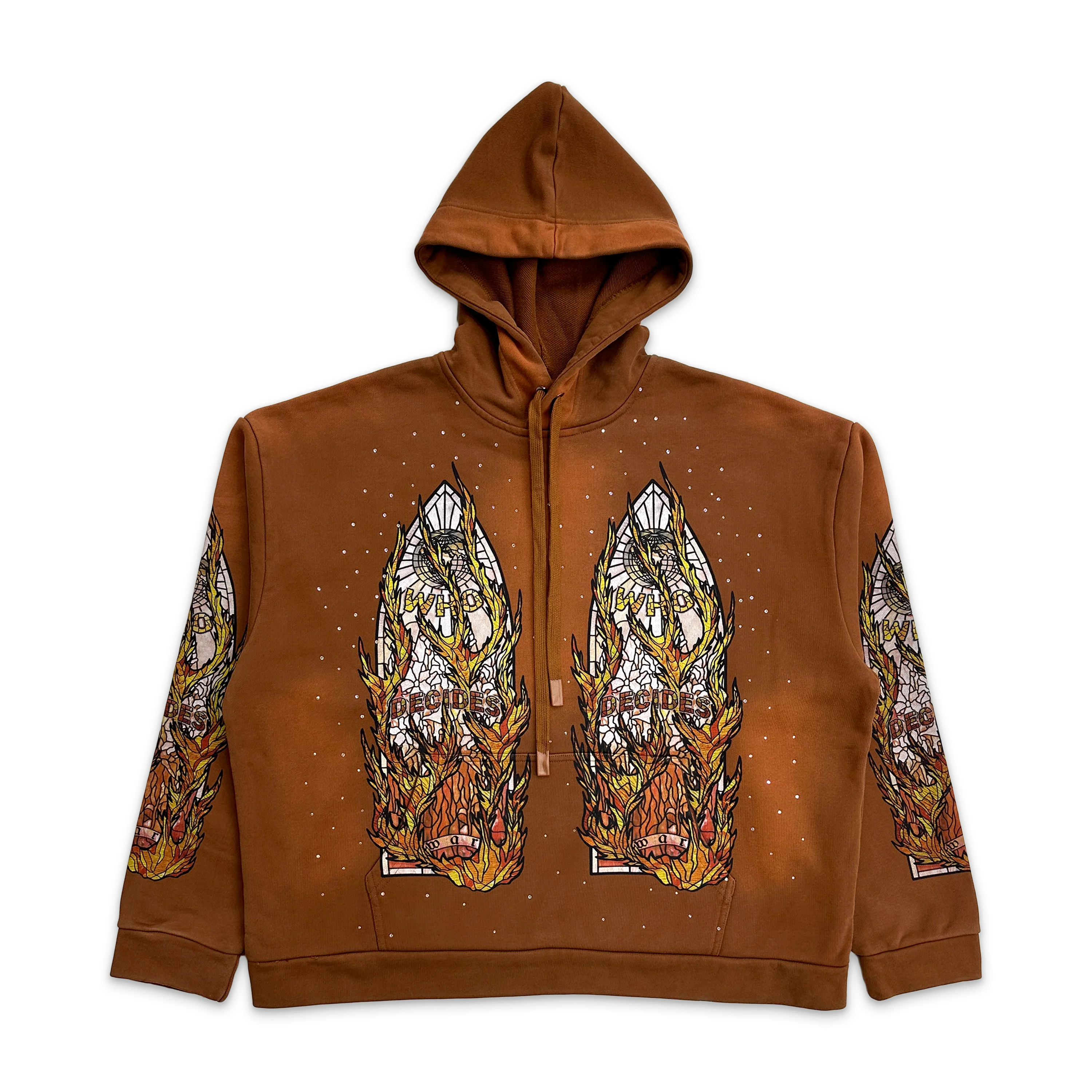 Flame Glass Hooded Pullover "Rust"