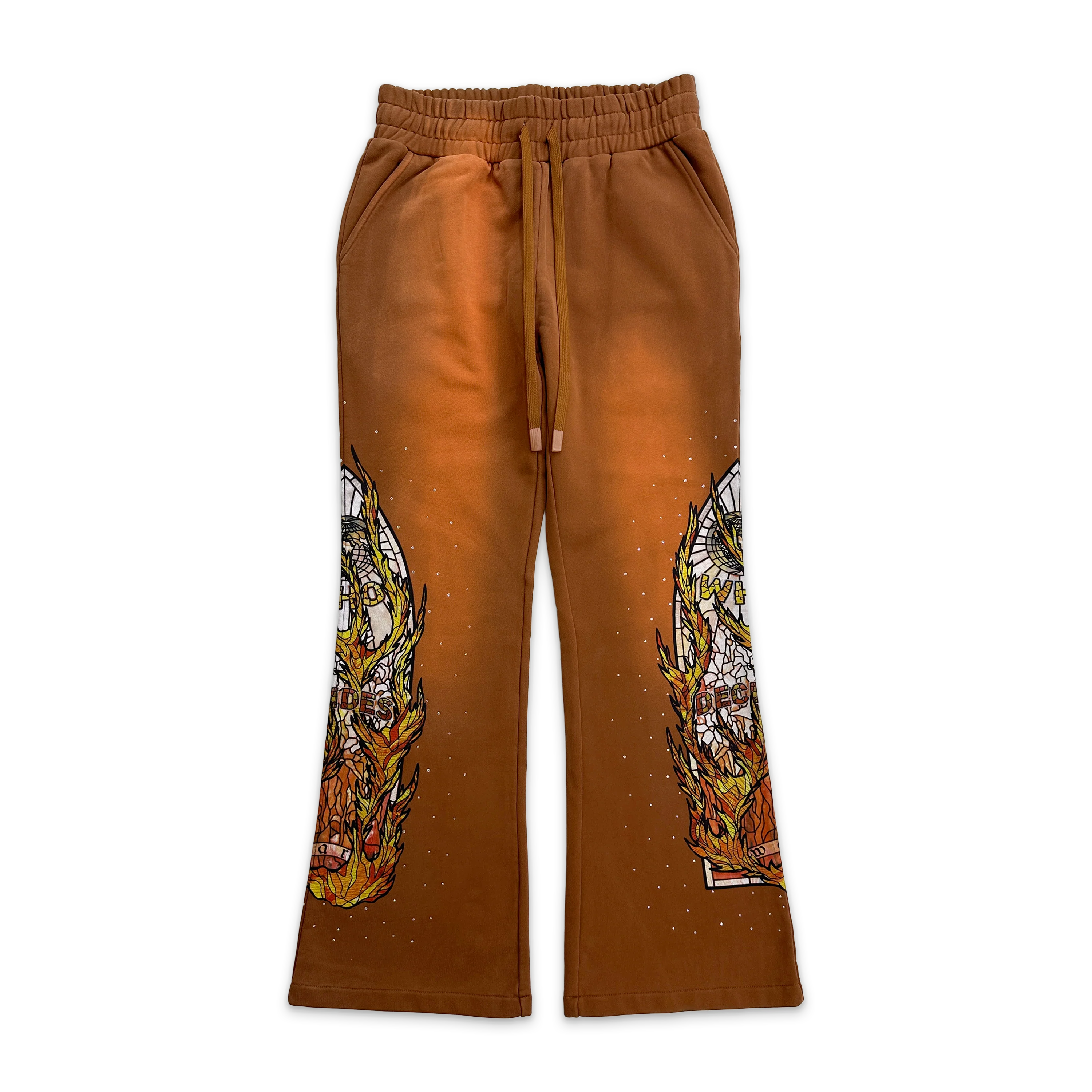 Flame Glass Sweatpants "Rust"