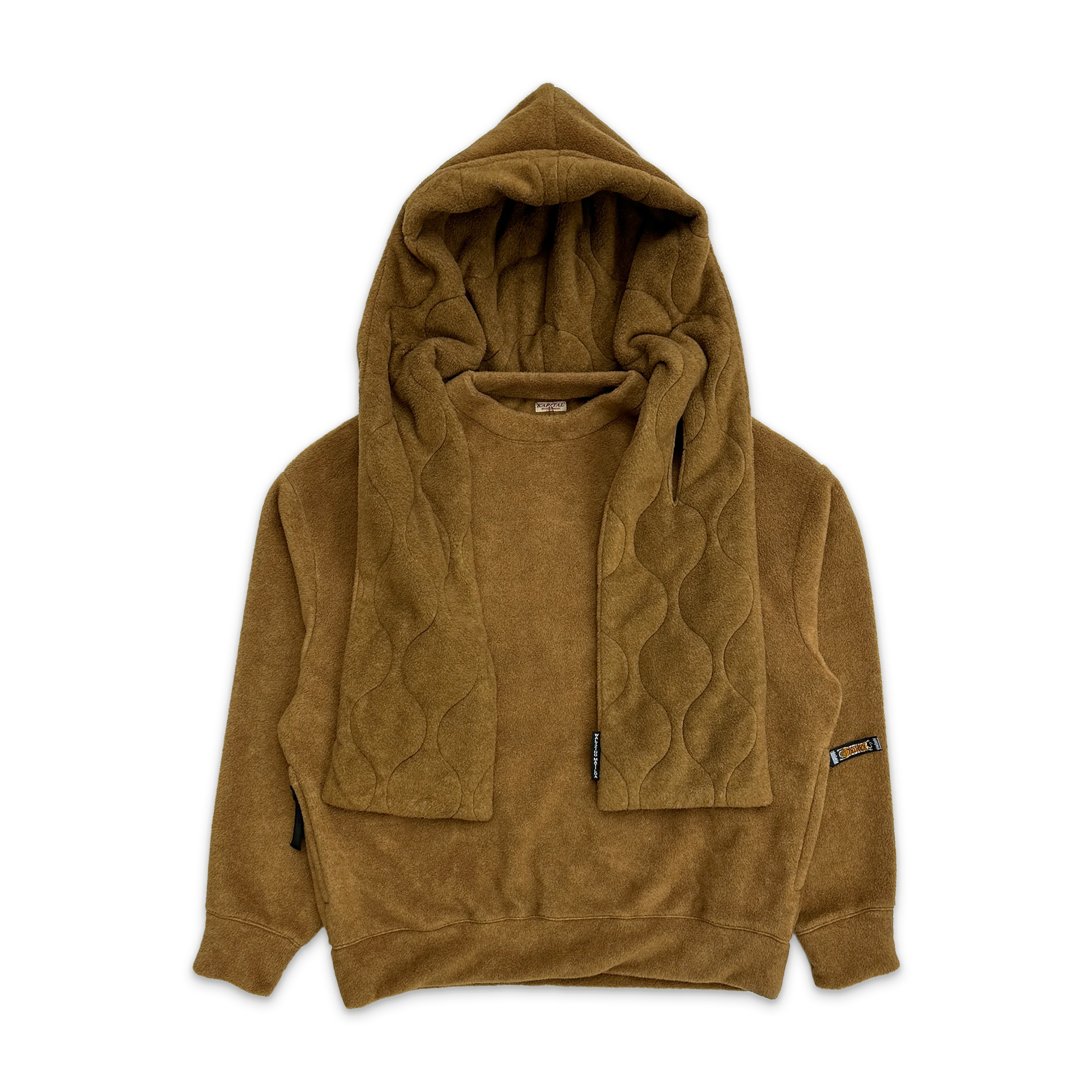 Fleece Kesa Hooded Sweatshirt "Brown"