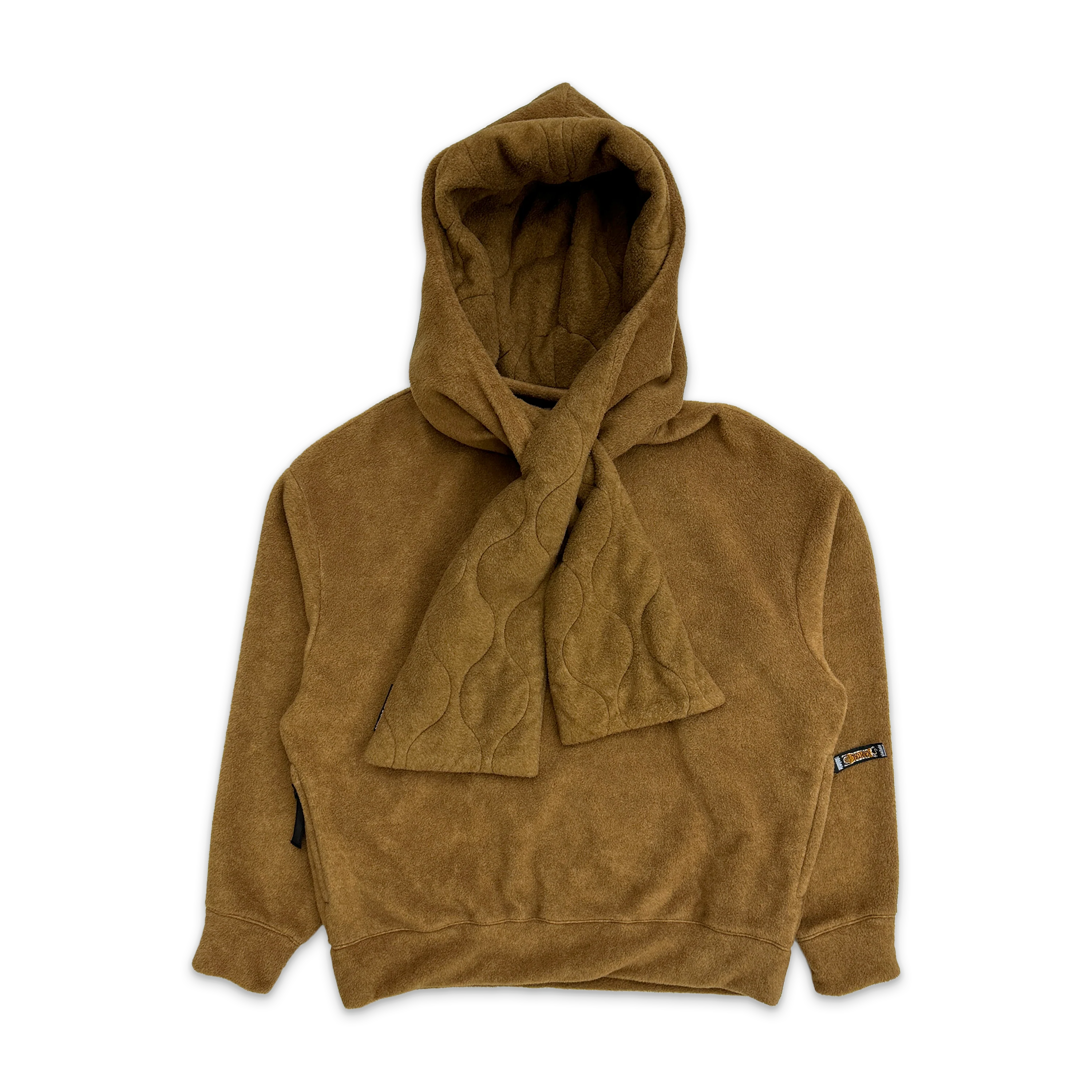 Fleece Kesa Hooded Sweatshirt "Brown" - Image 2