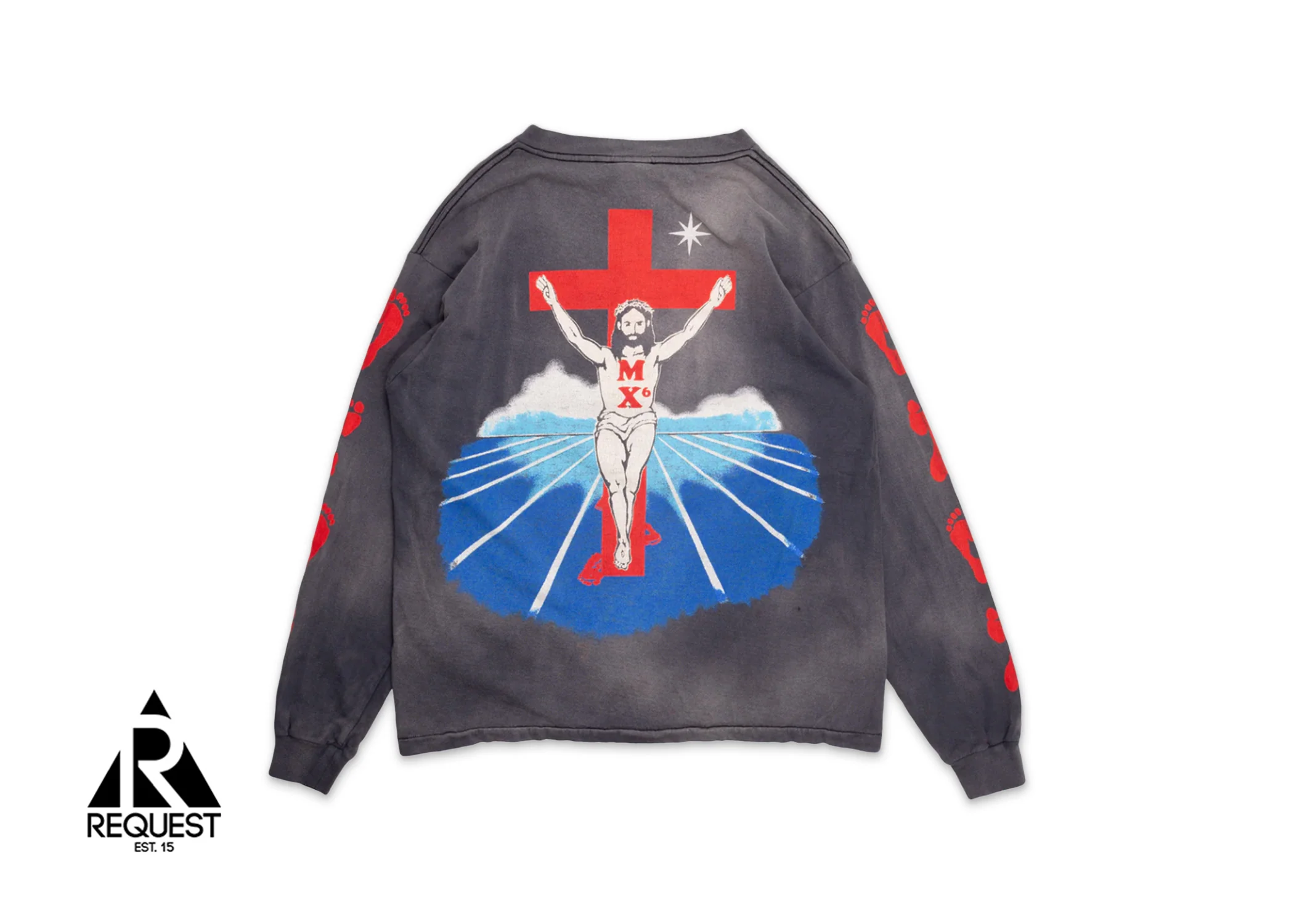 Foot Print L/S Tee "Black" - Image 2