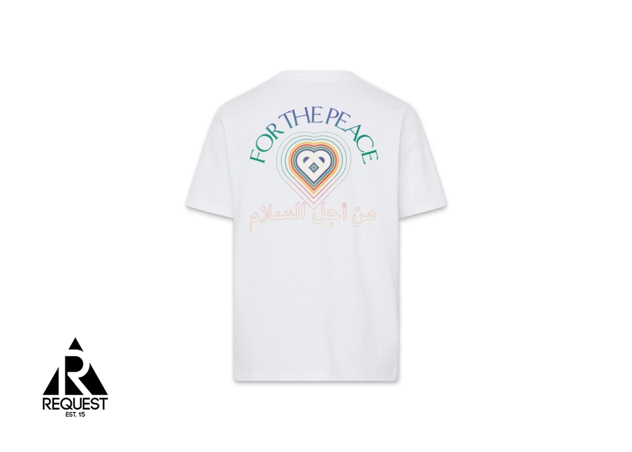 For The Peace Gradient Printed Tee "White" - Image 2