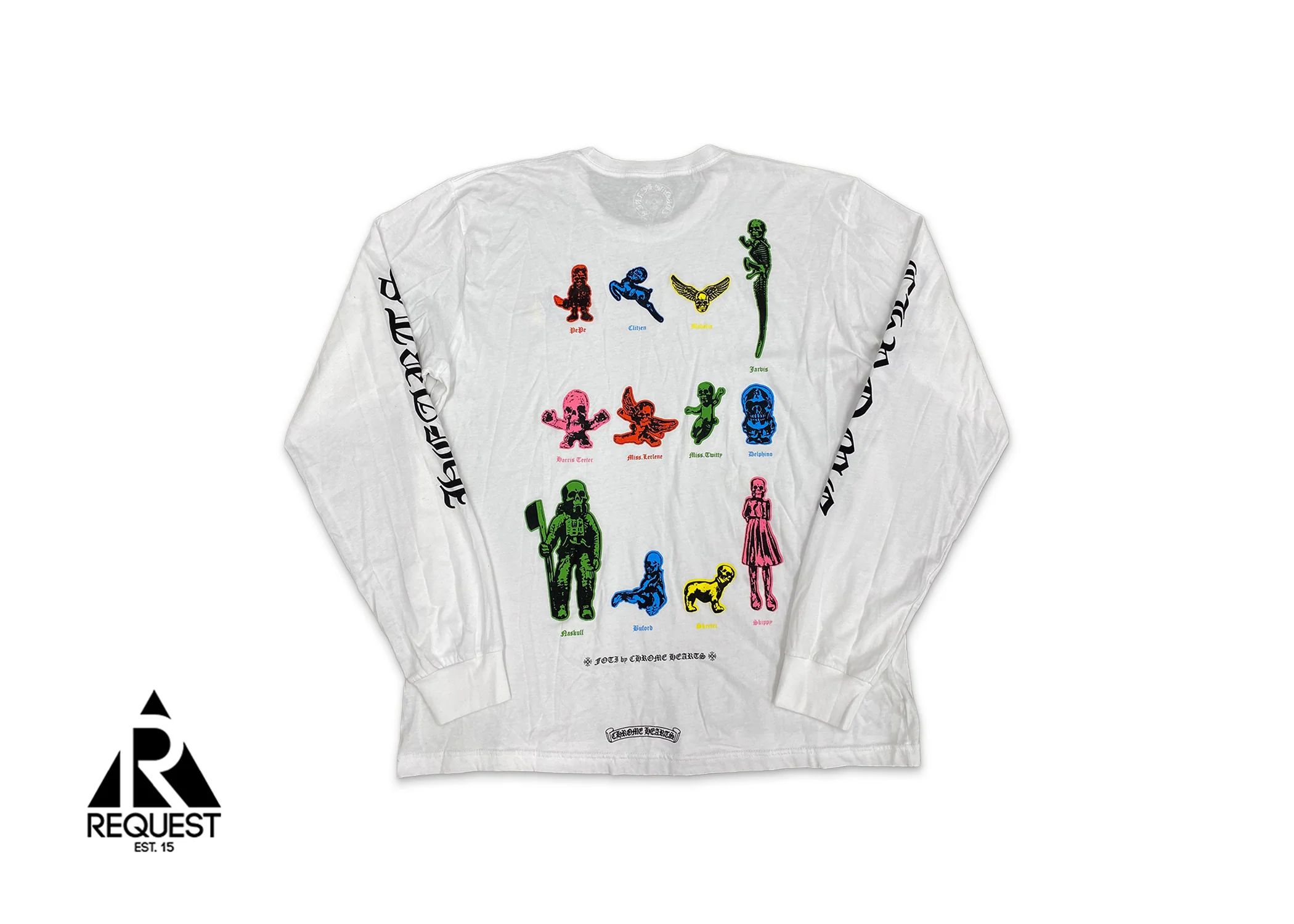 Foti L/S Tee "White/Multi" - Image 2