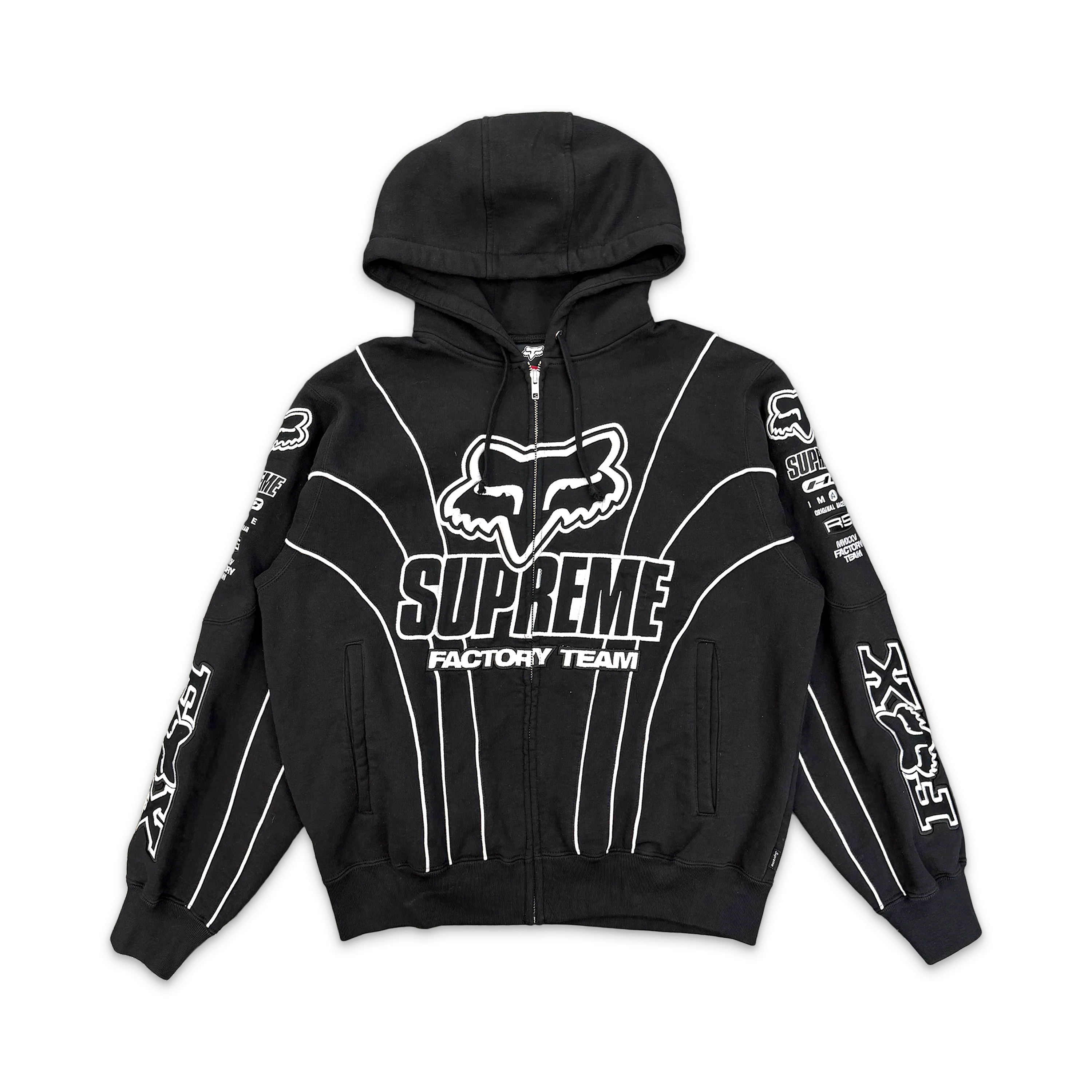 Fox Racing Zip Up Hooded Sweatshirt FW25 "Black"