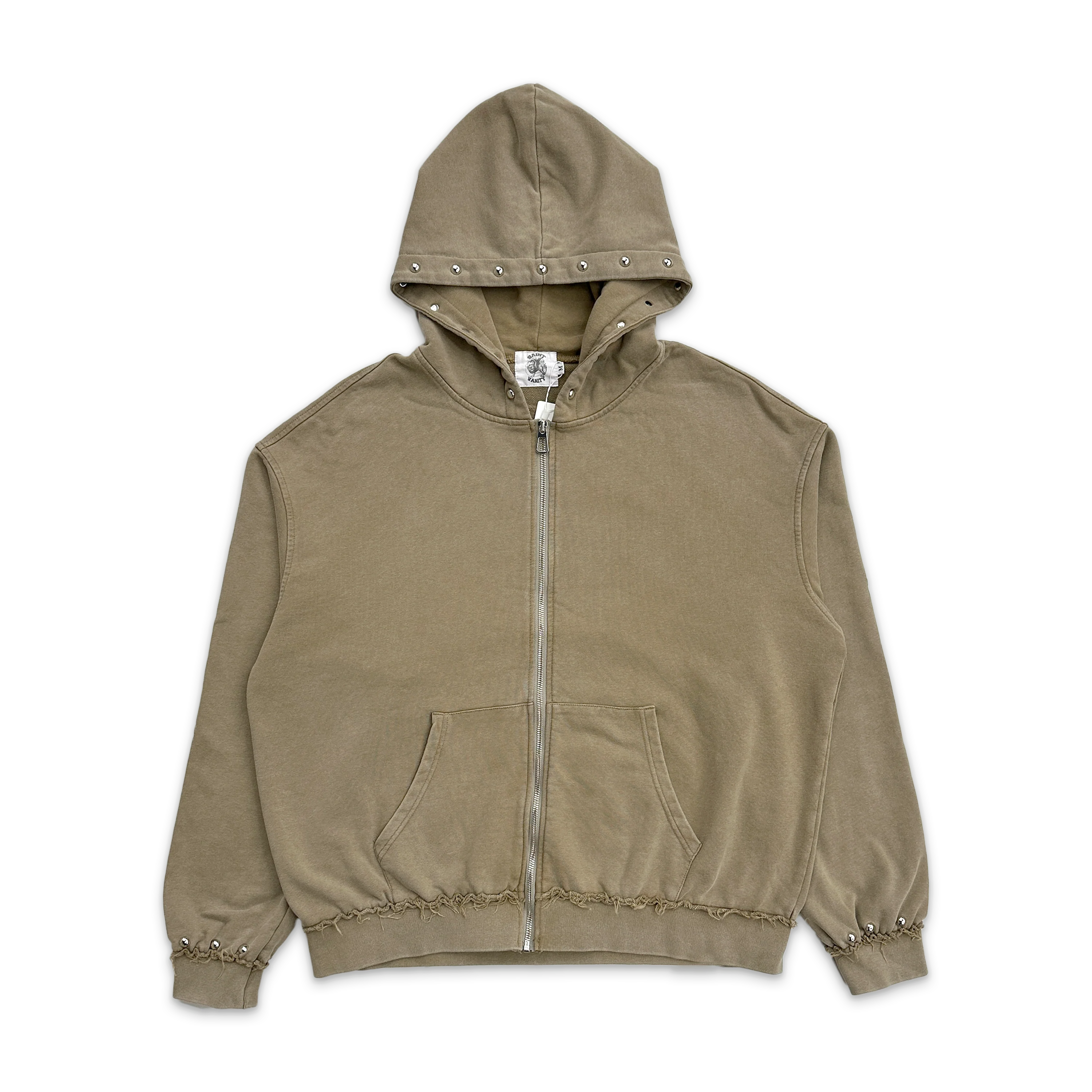 French Terry Studded Jacket "Sand"