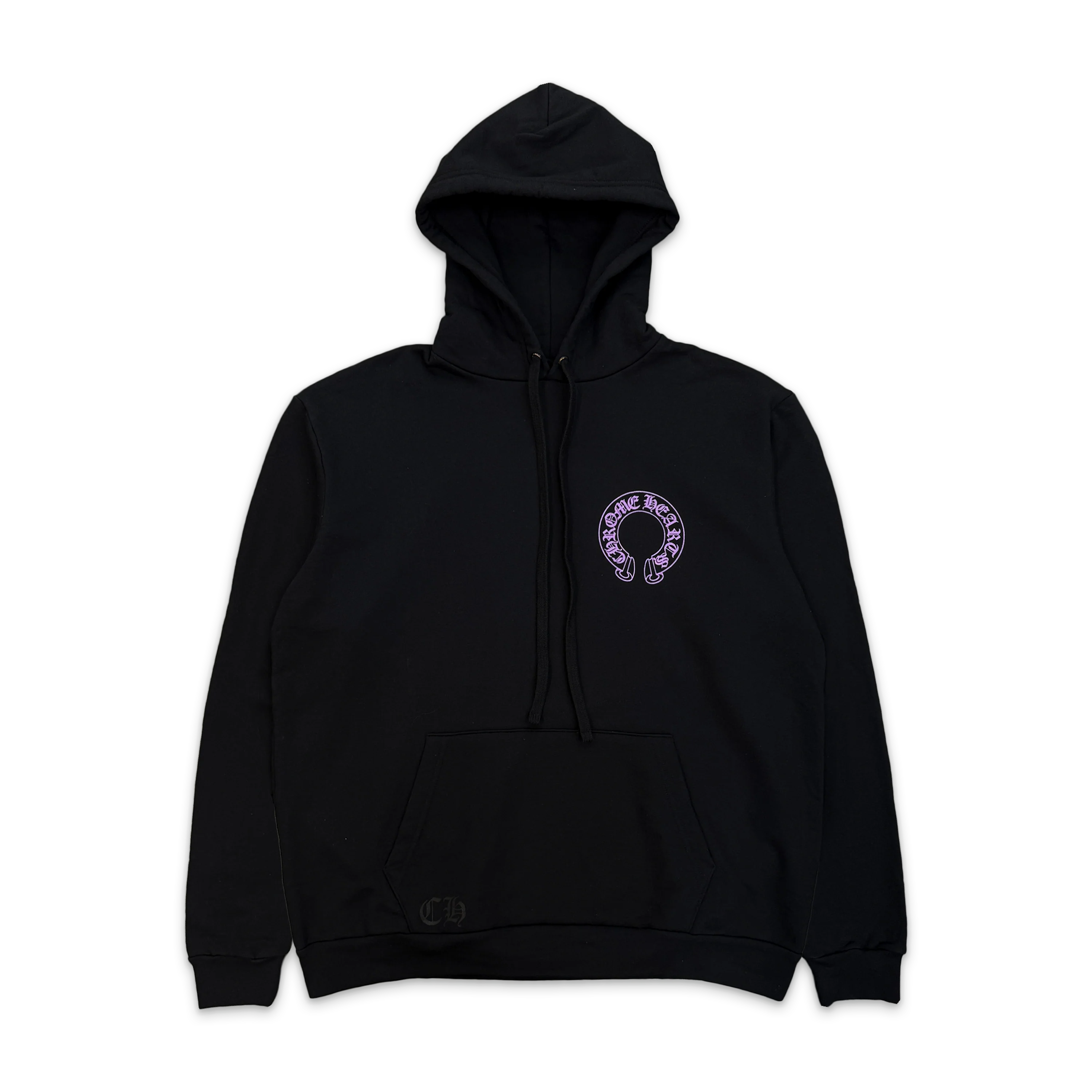 Friends & Family Floral Hoodie "Black Purple Glitter"