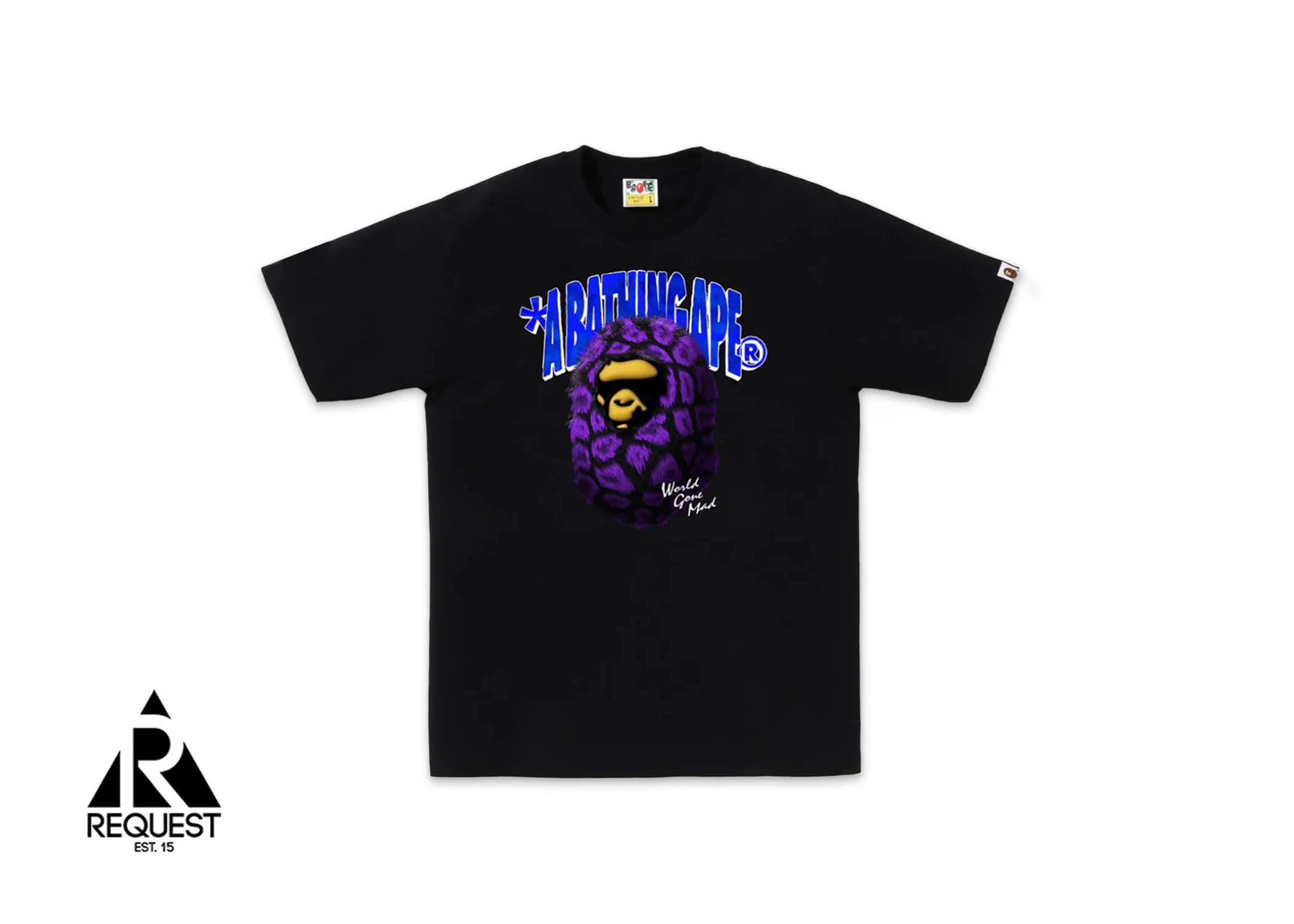 Fur Ape Head Tee "Black"