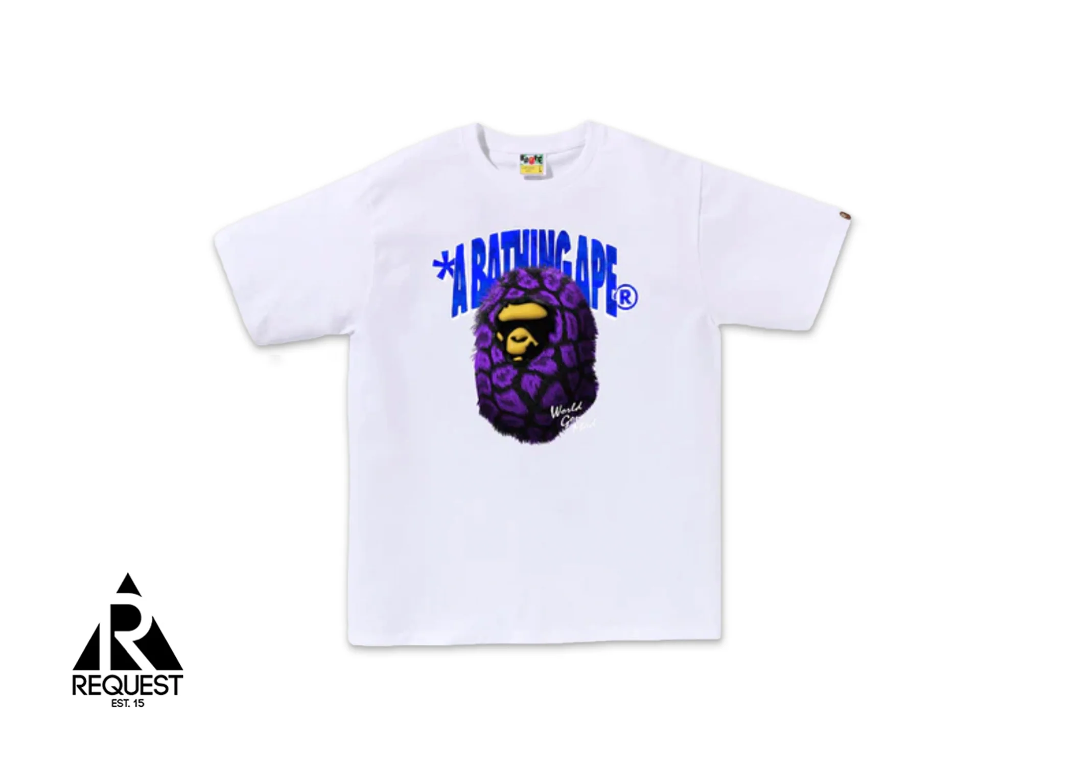 Fur Ape Head Tee "White"