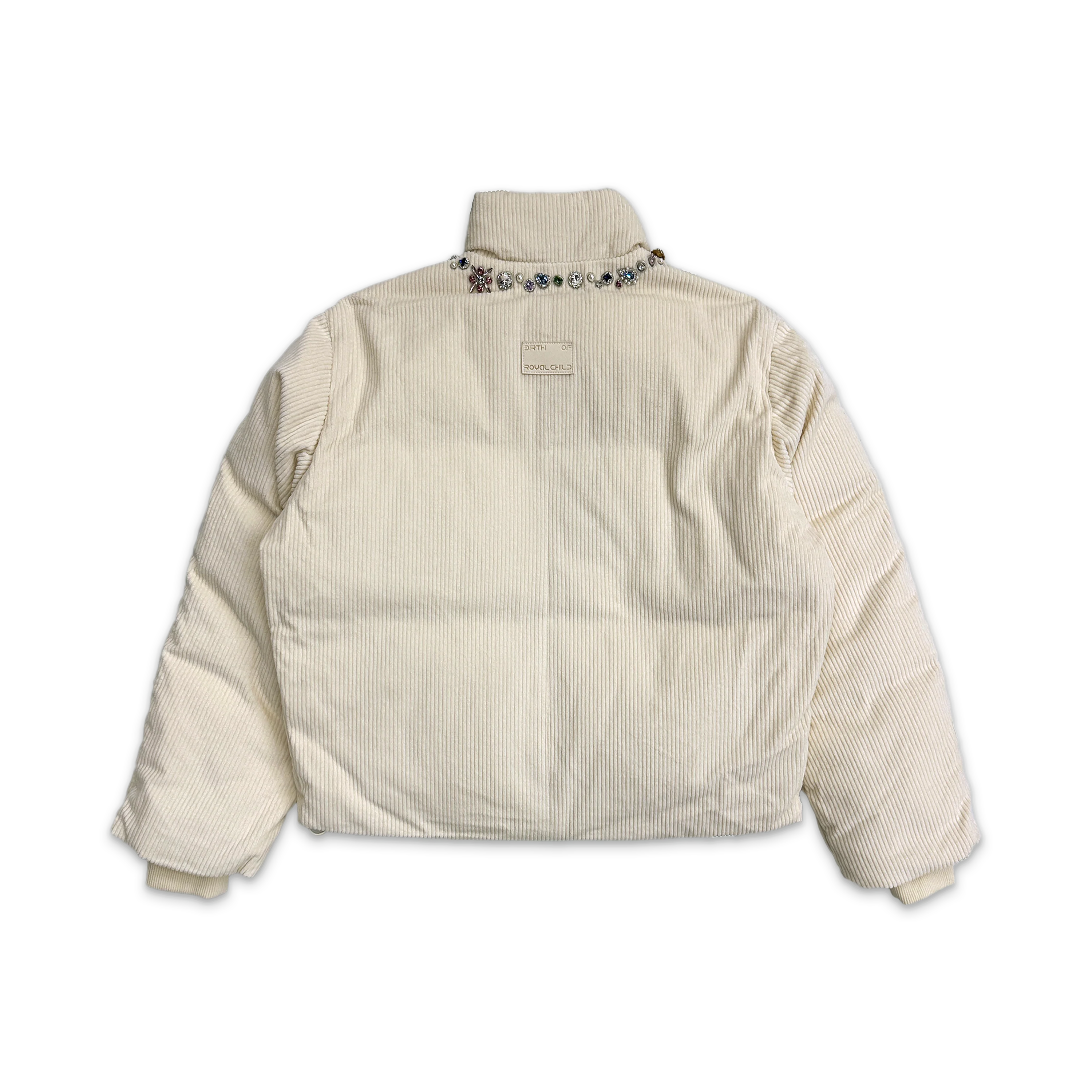 Future Relic Gemstone Corduroy Puffer "White" - Image 2