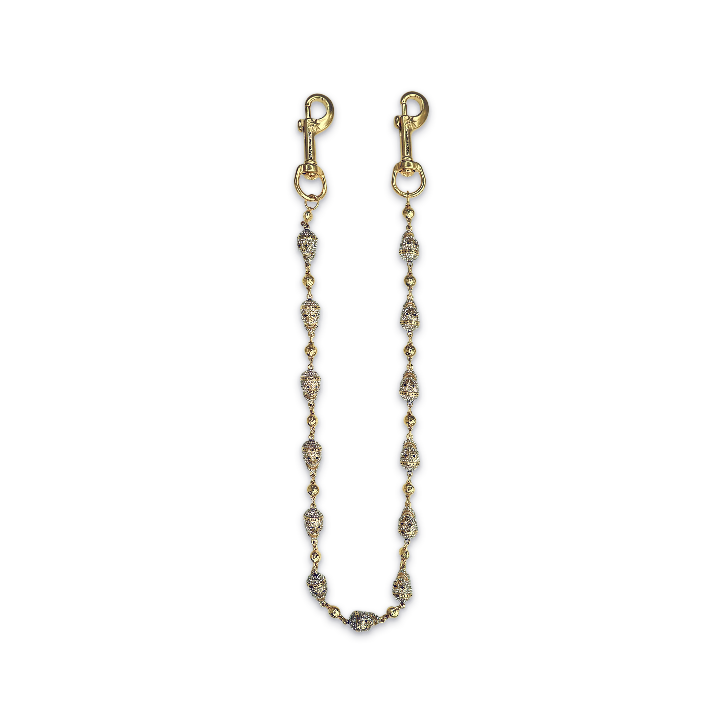 Gold Skull Wallet Chain