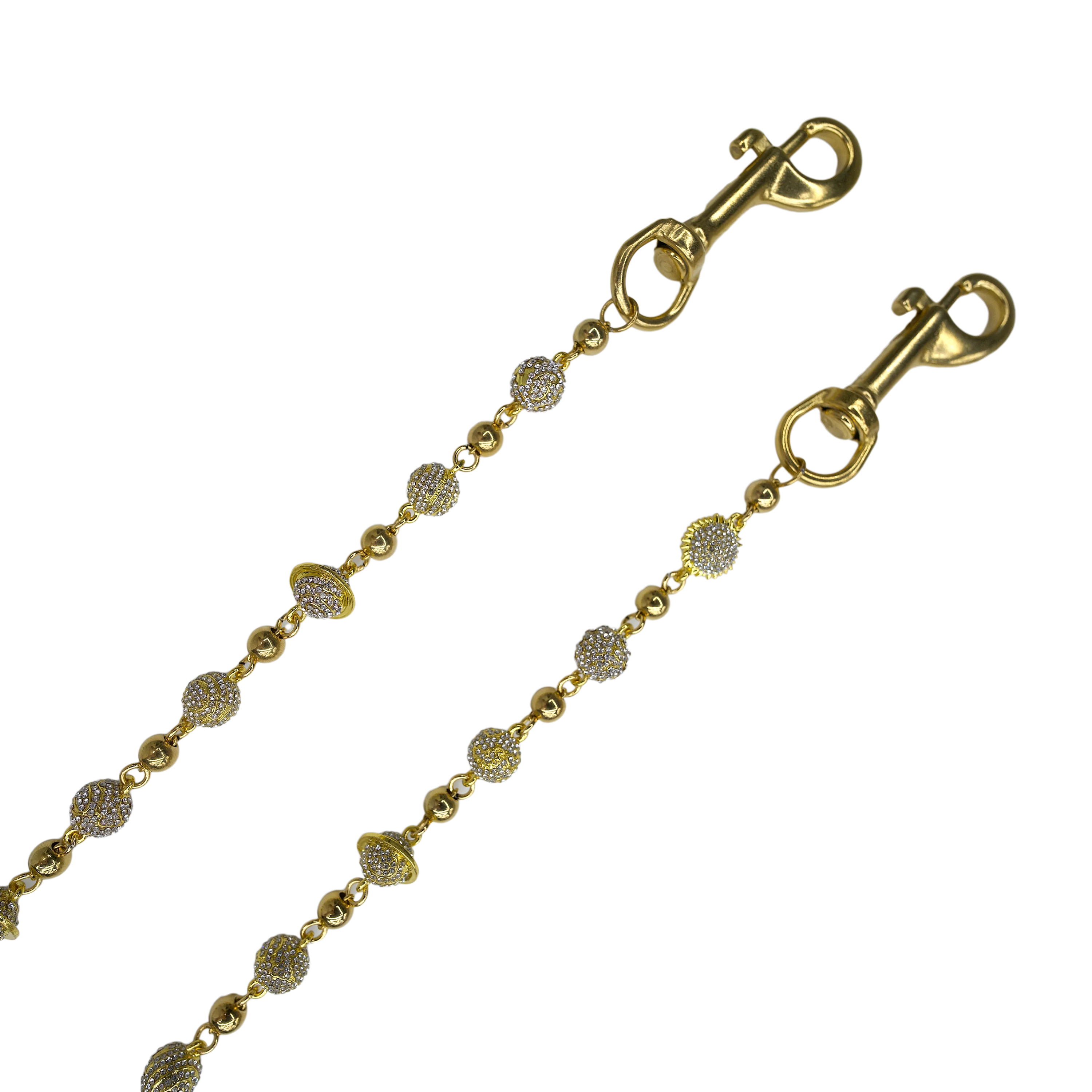 Gold Solar System Wallet Chain - White Stones - Image 2
