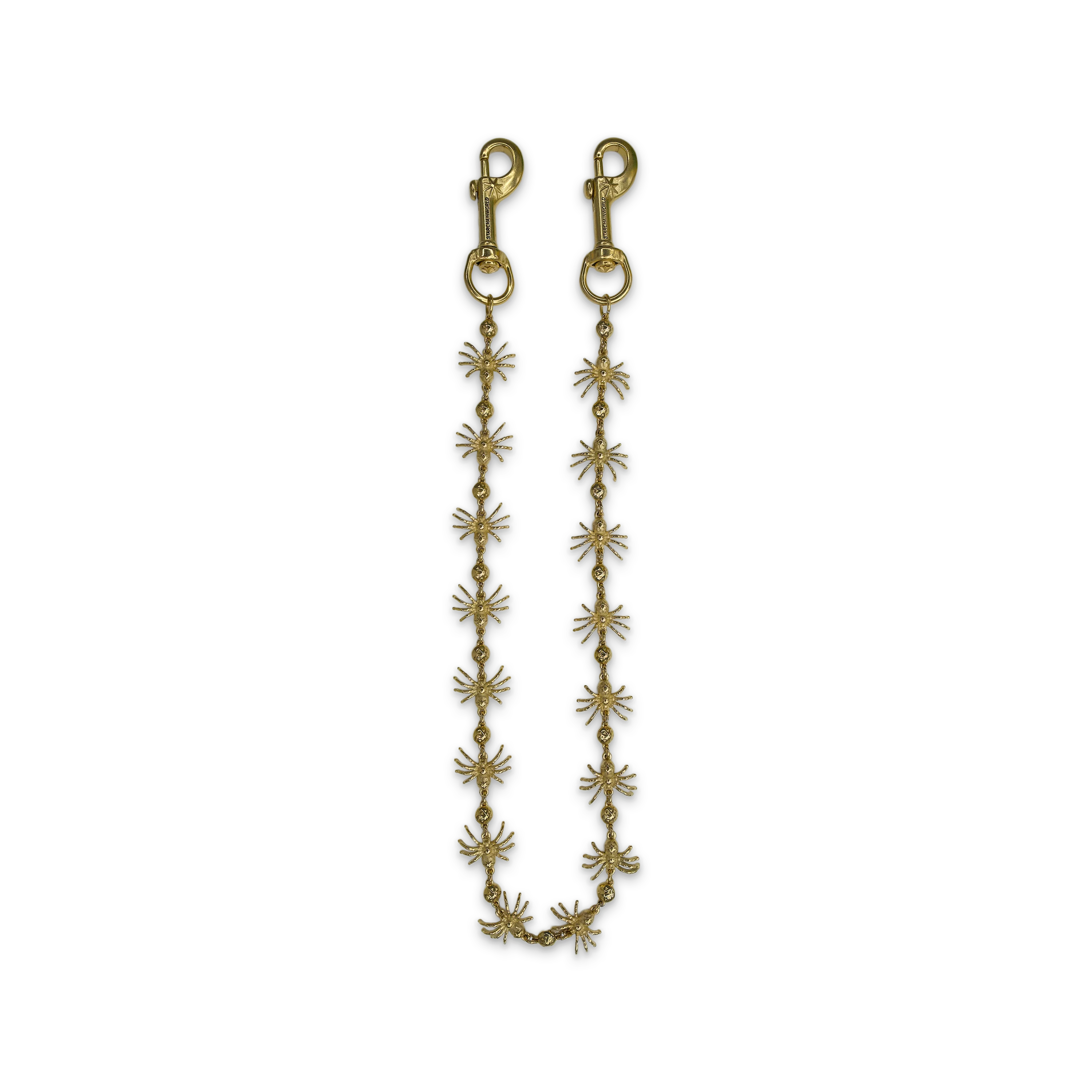 Gold Spider Wallet Chain - No Stones