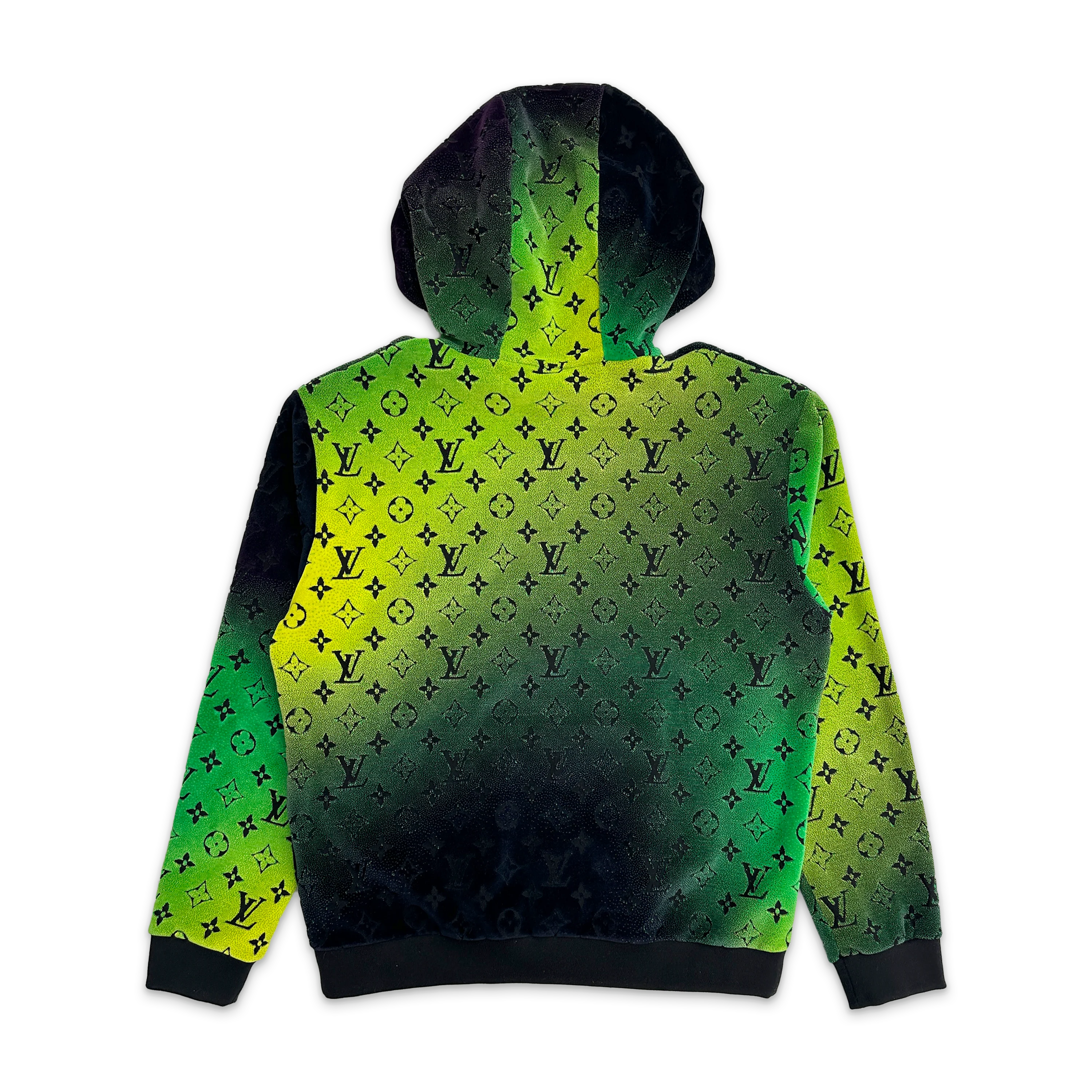 Gradient Velvet Monogram Jacket "Green/Yellow" - Image 2