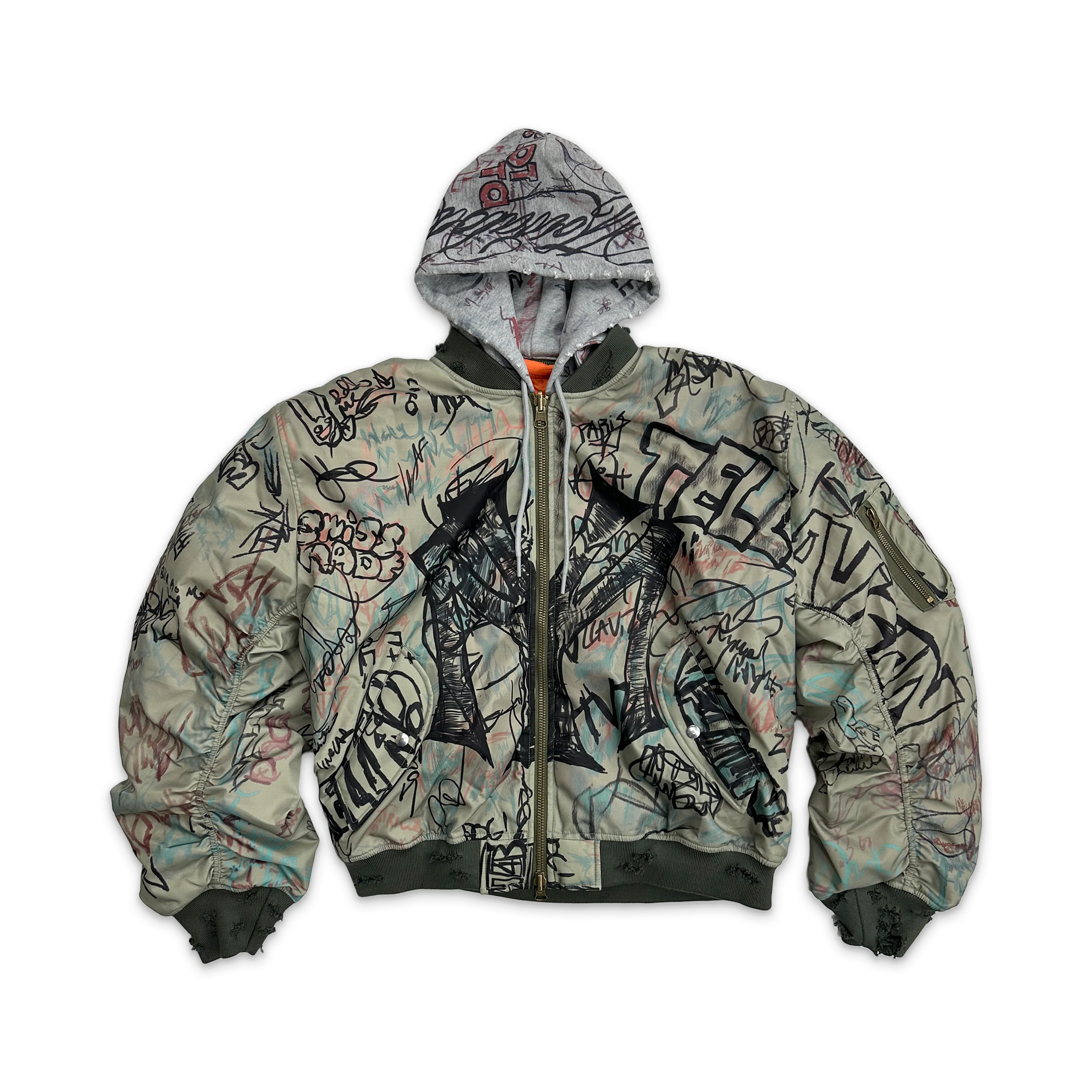 Graffiti Bomber "Green/Orange"