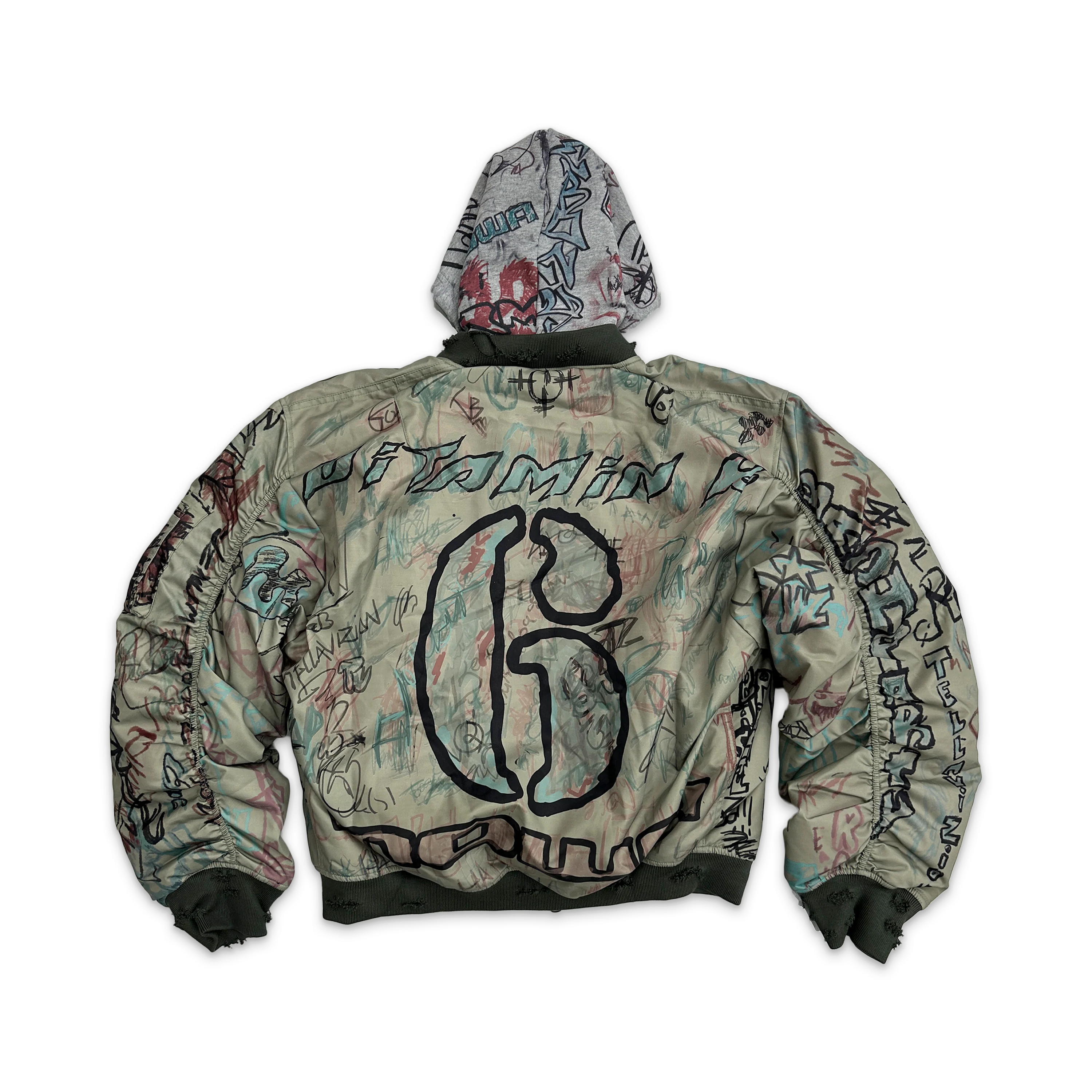 Graffiti Bomber "Green/Orange" - Image 2