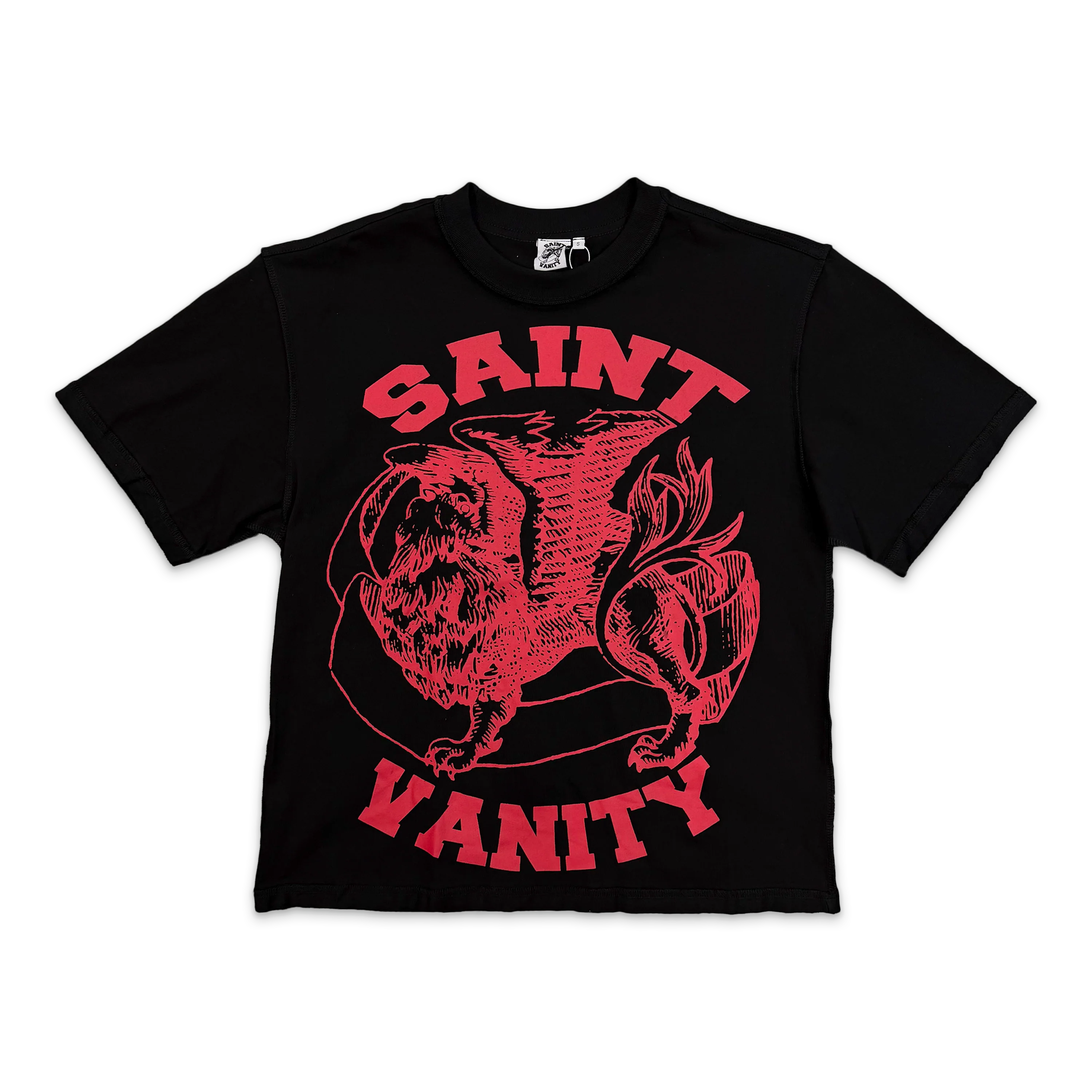 Griffin Logo Tee "Black/Red"