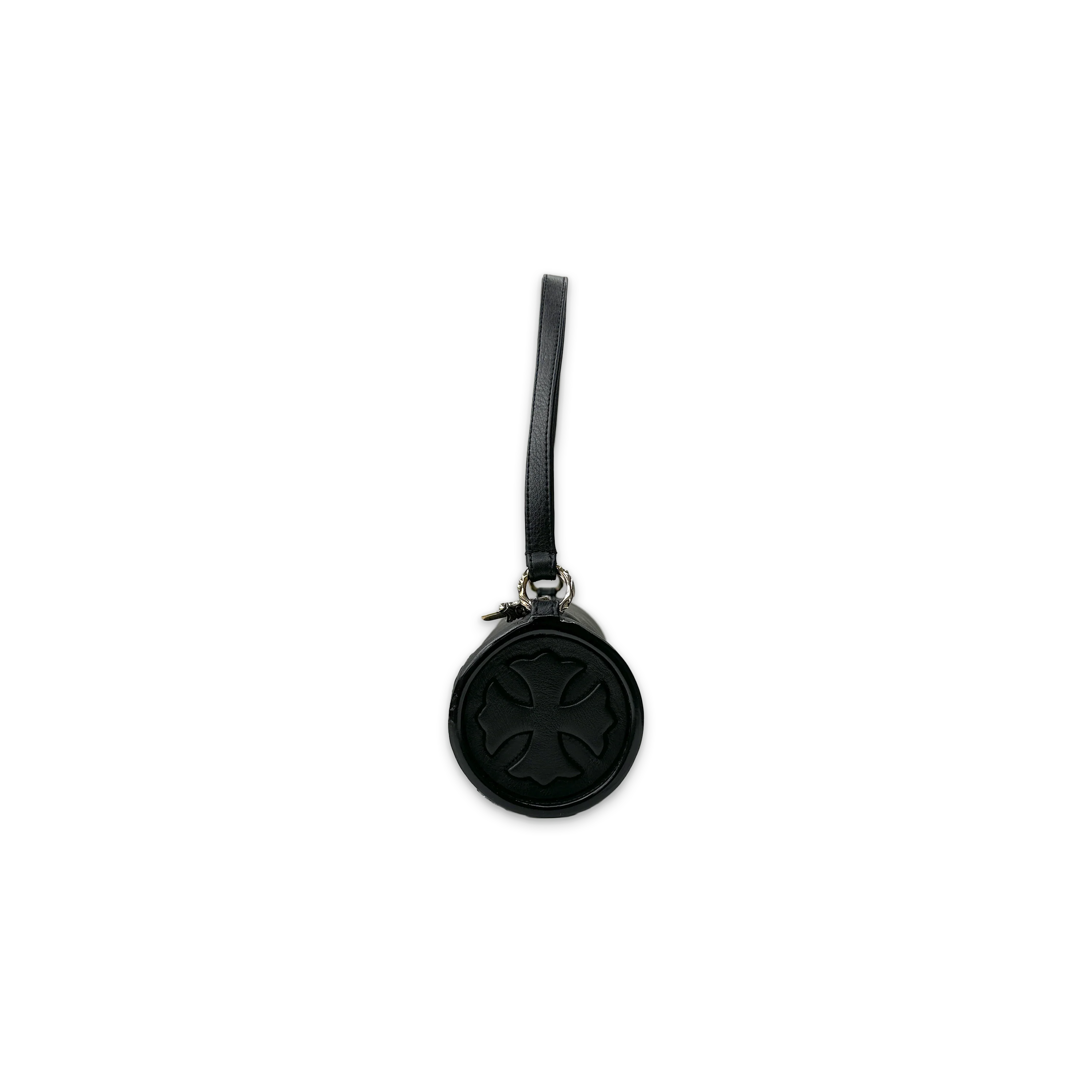 Grinds Leather Triple Cross Mini Purse "Black" - Image 3