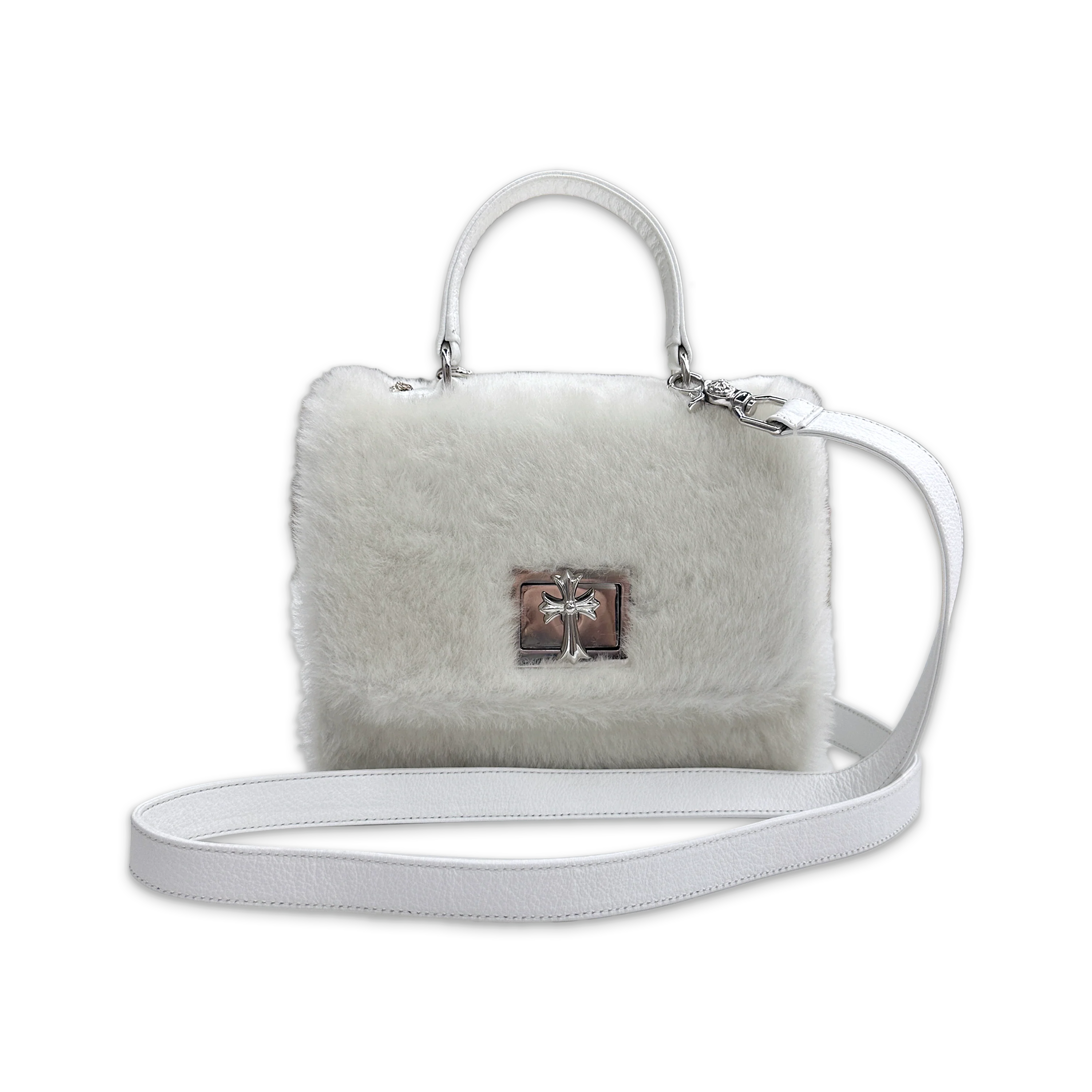 Grow Up White Fur Bag "White" - Image 5