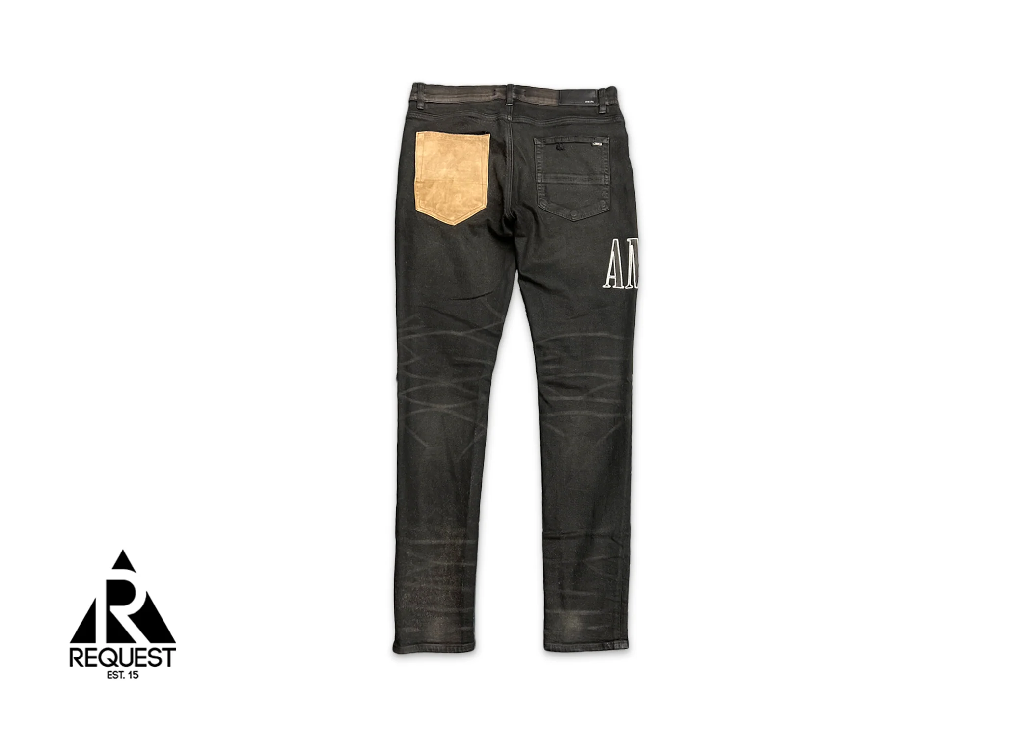 Grunge Patch Jeans "Black" - Image 2