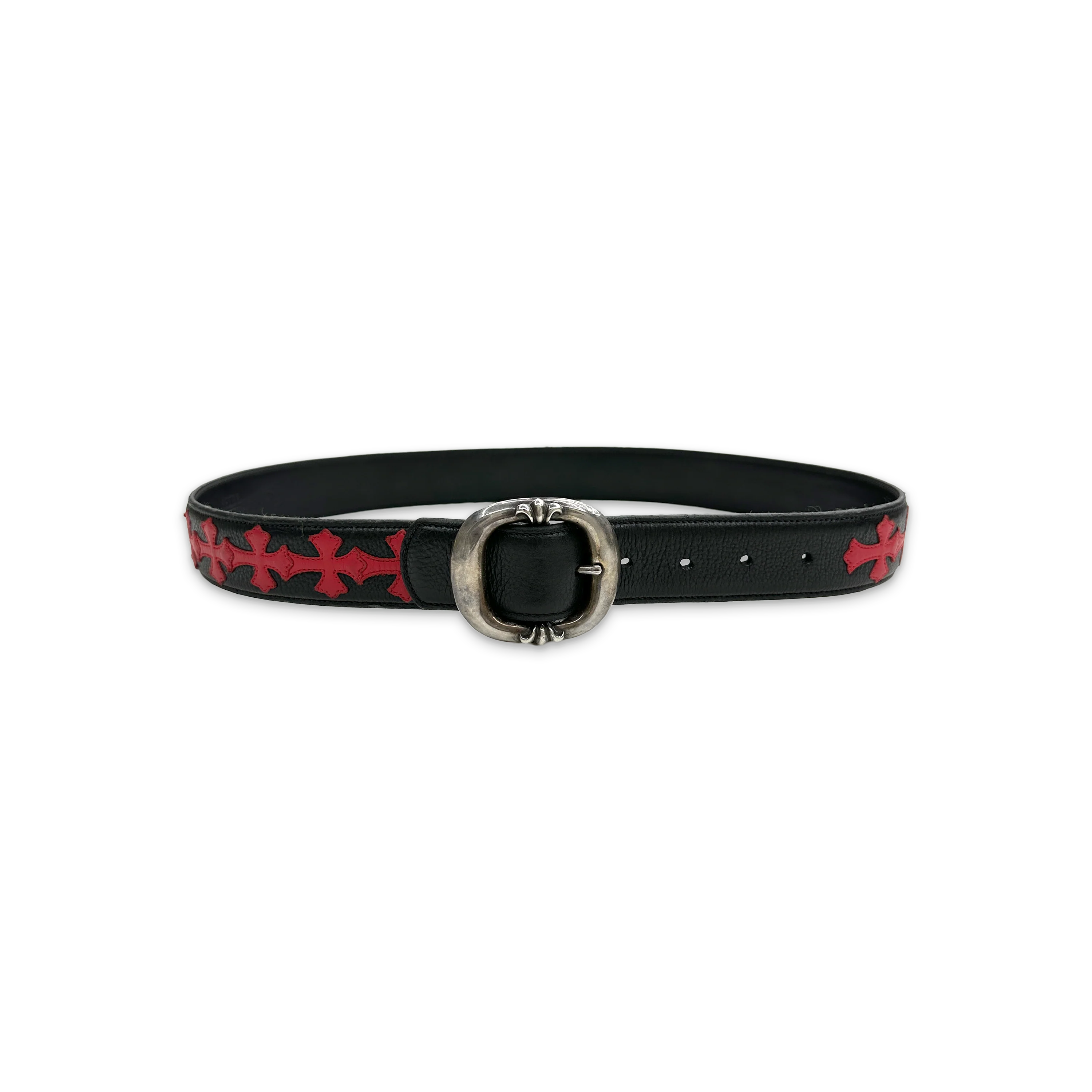 Gunslinger Cross Patch Belt "Black Red"