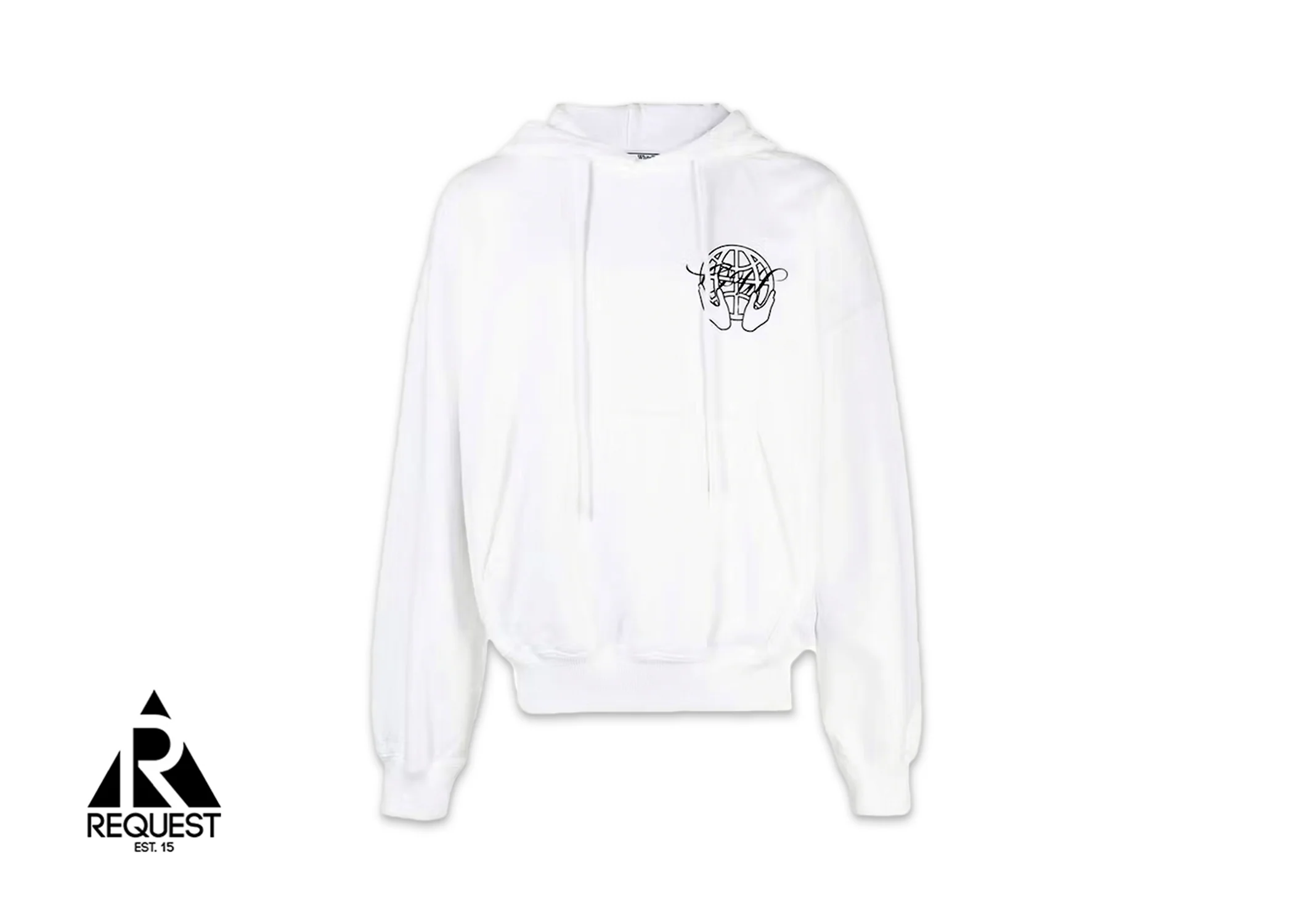 Hand Arrow Hoodie "White"