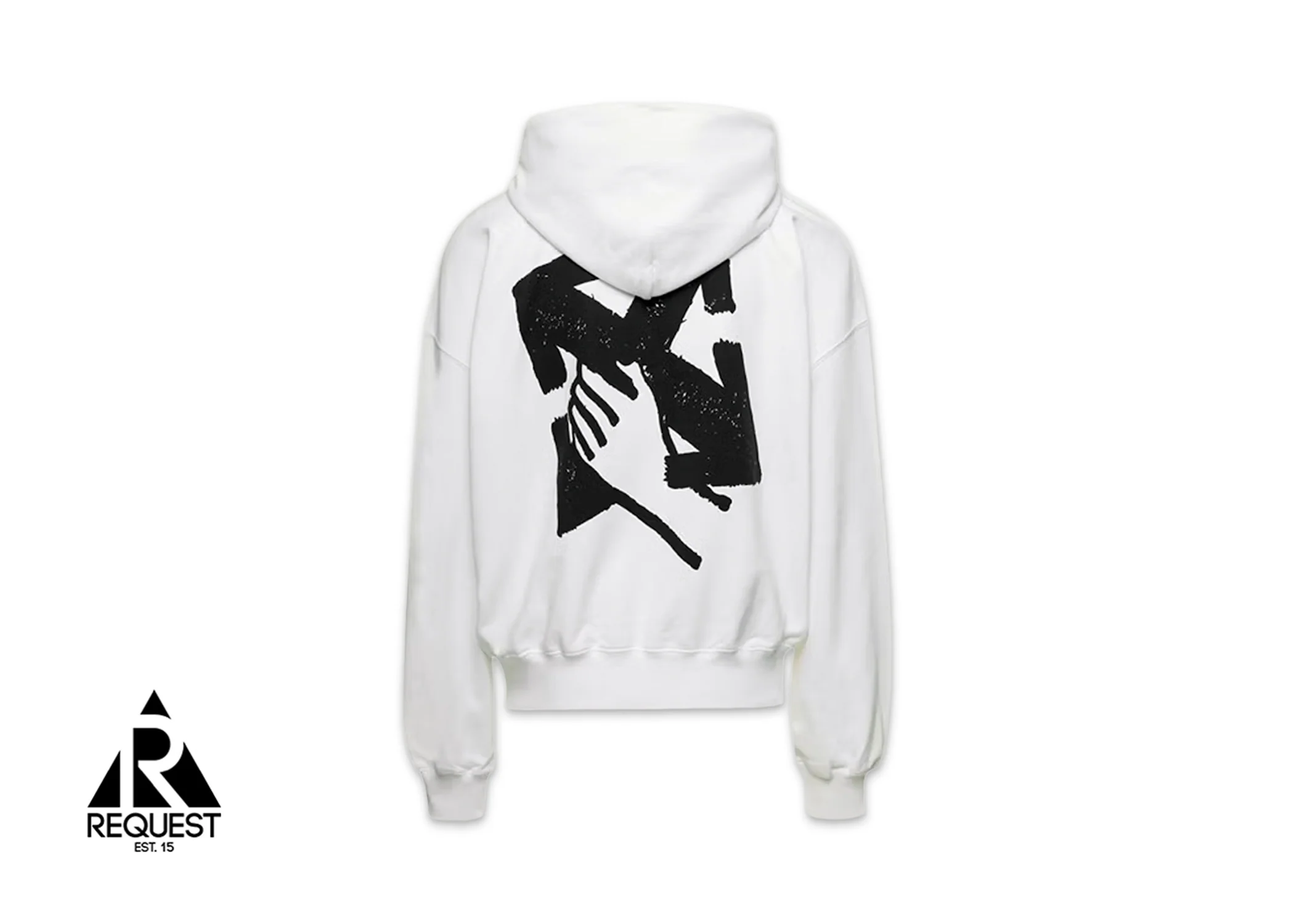 Hand Arrow Hoodie "White" - Image 2