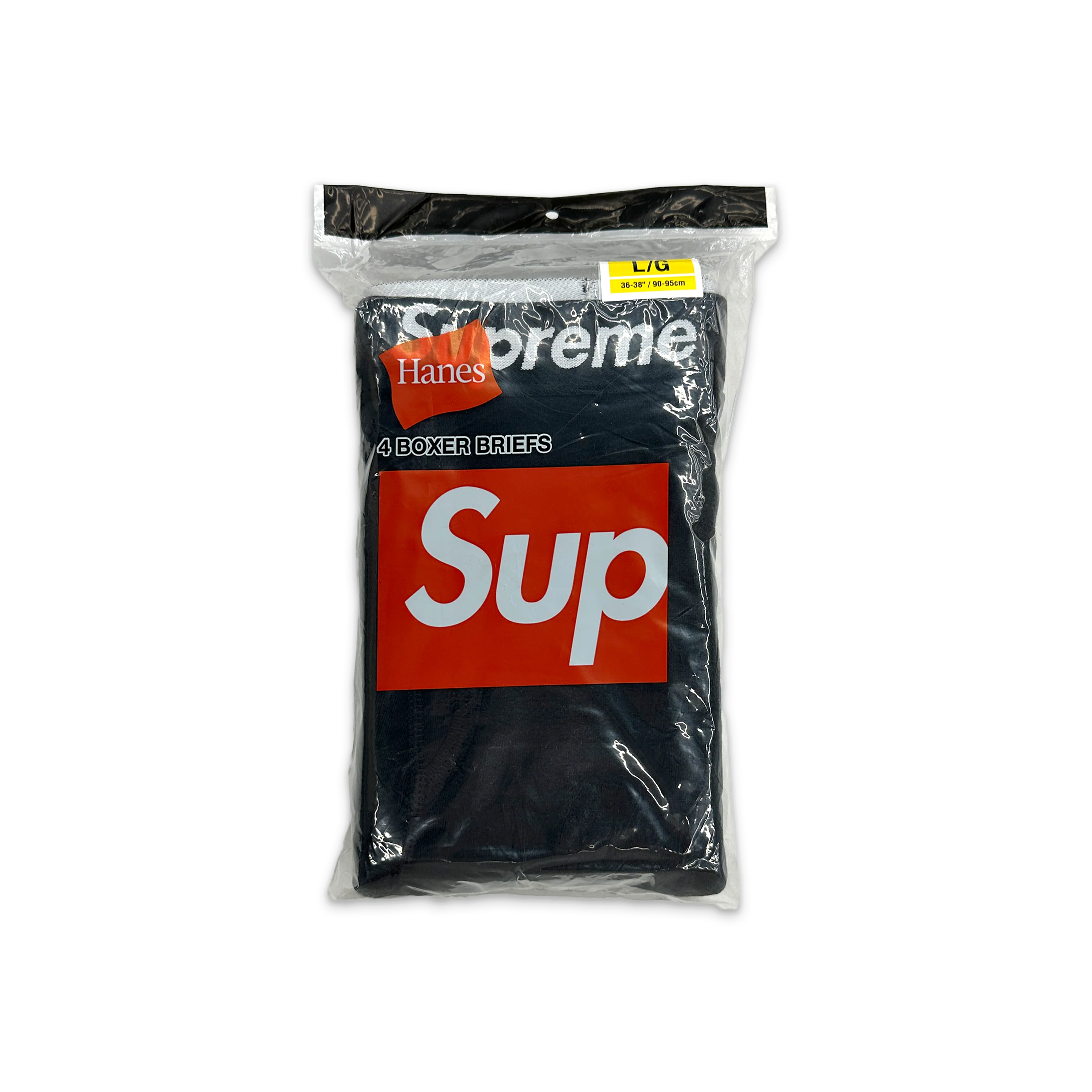Hanes Boxer Briefs (4 Pack) "Black"