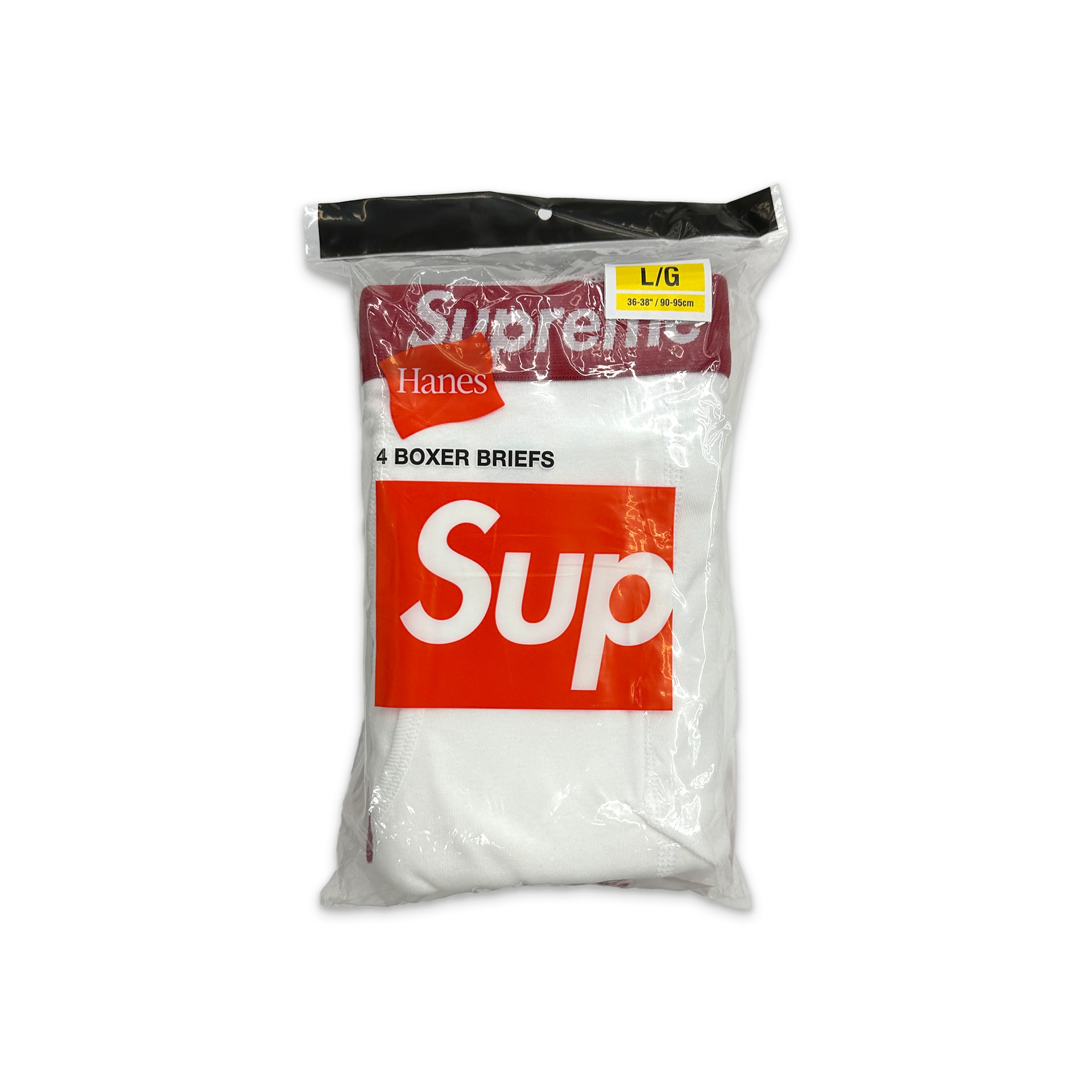 Hanes Boxer Briefs (4 Pack) "White"
