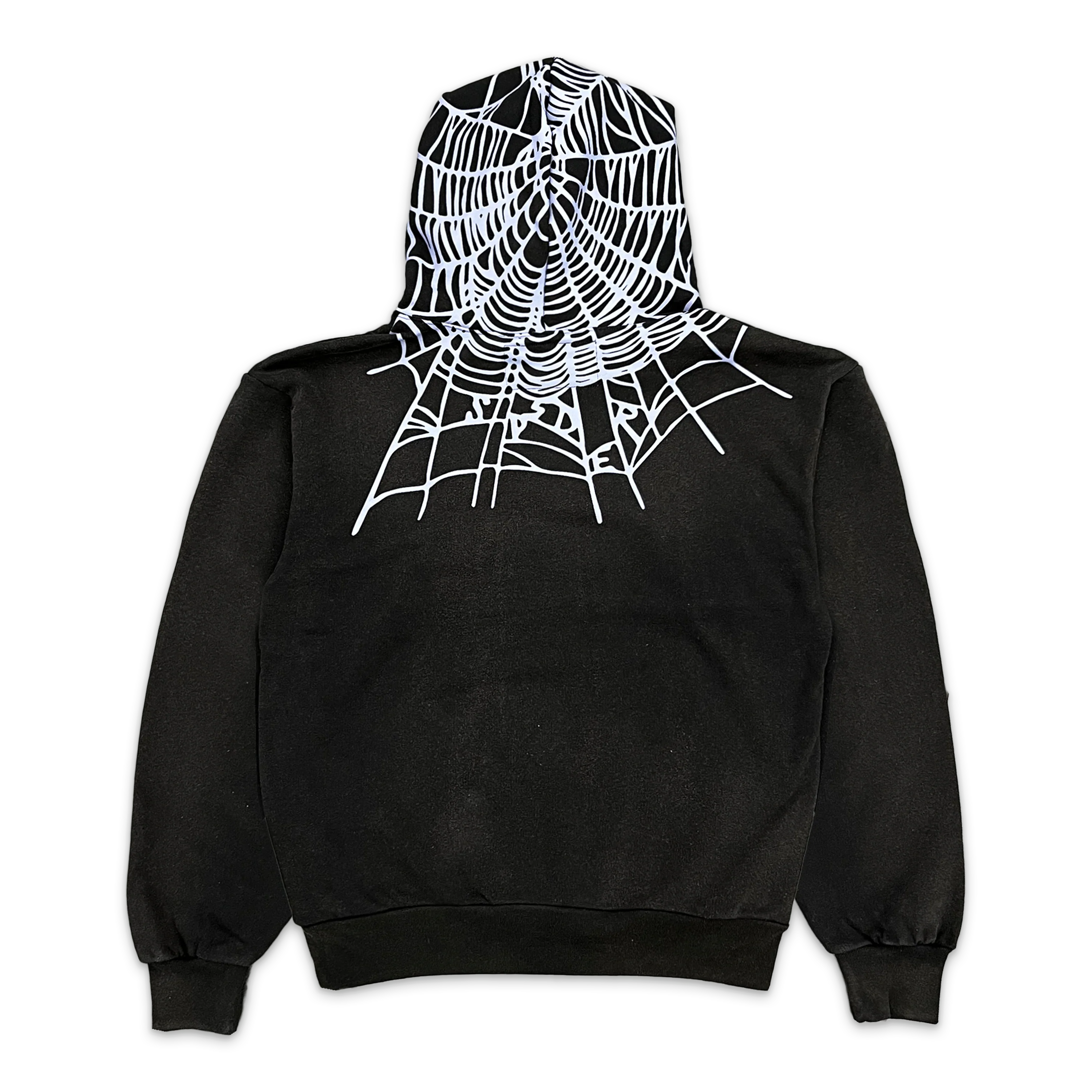Heavy Wash Web Hoodie "Black" - Image 2