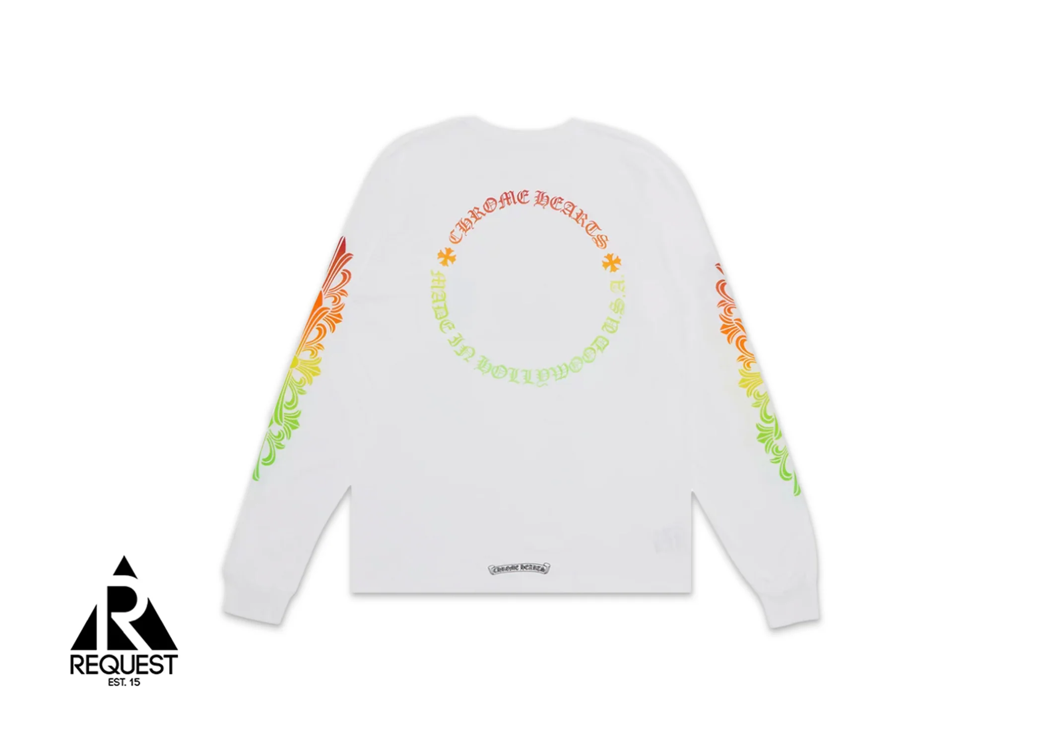 Hollywood Gradient Circle L/S Tee "White" - Image 2