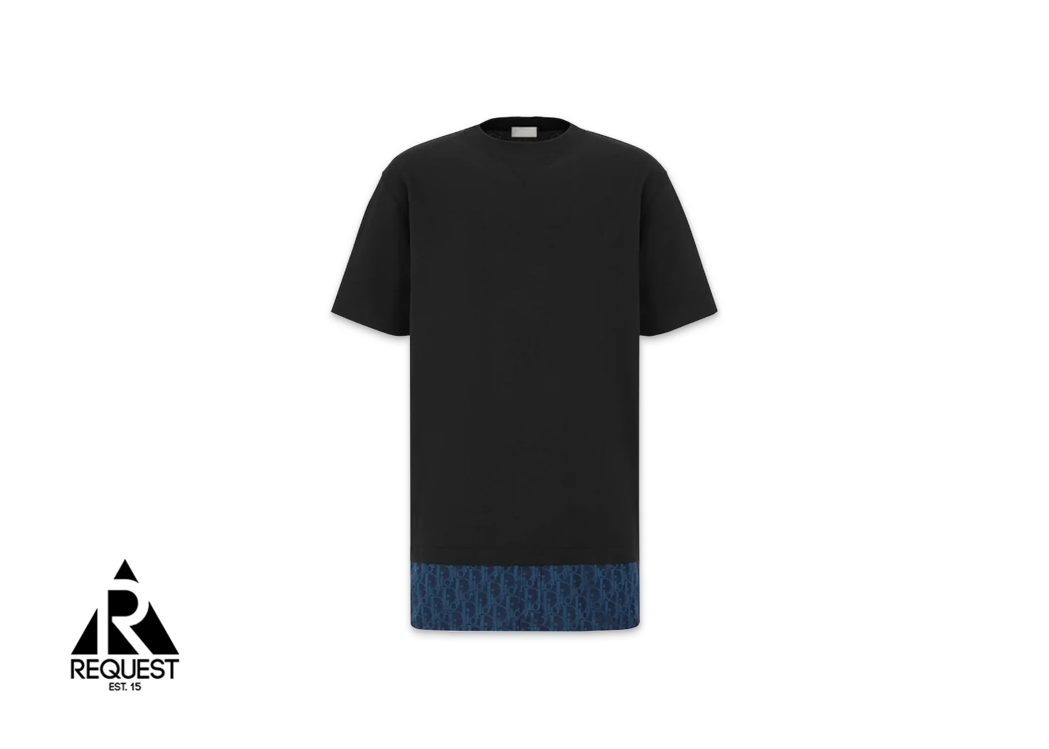 Homme Oblique Jacquard Layered Tee “Blue”
