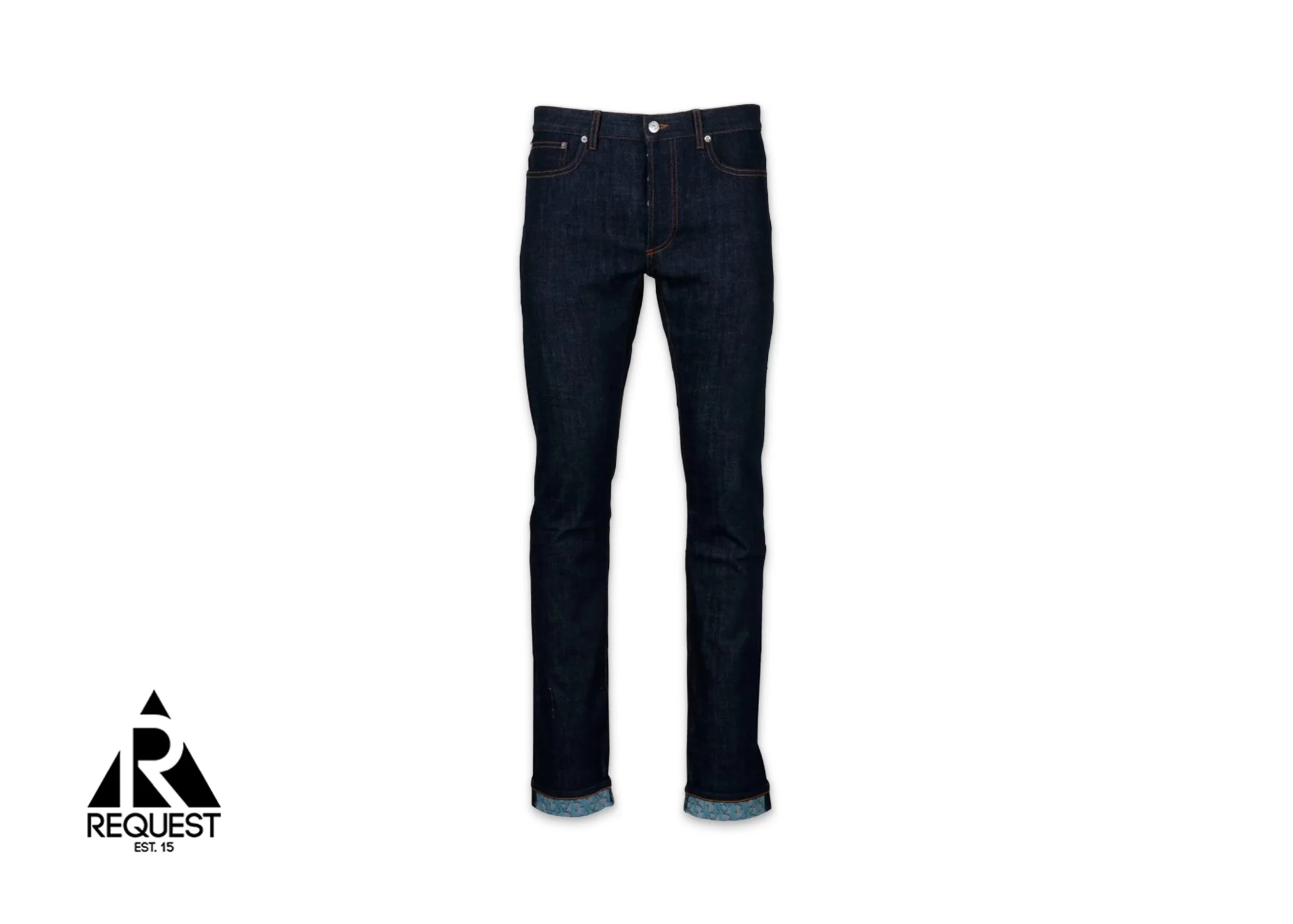 Homme Slim-Fit Oblique Jeans "Blue"