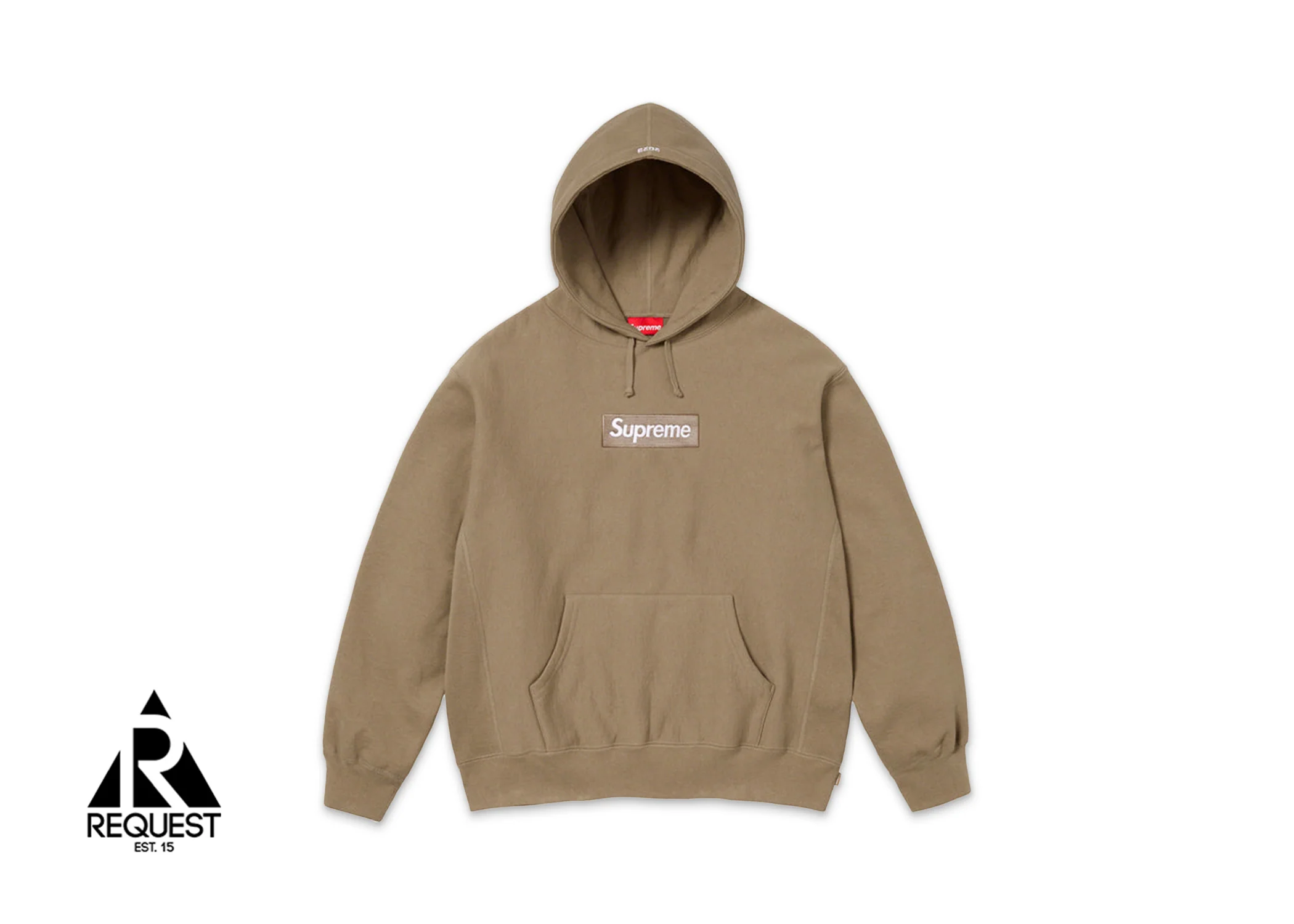 Hooded Box Logo Sweatshirt “Dark Sand" FW23